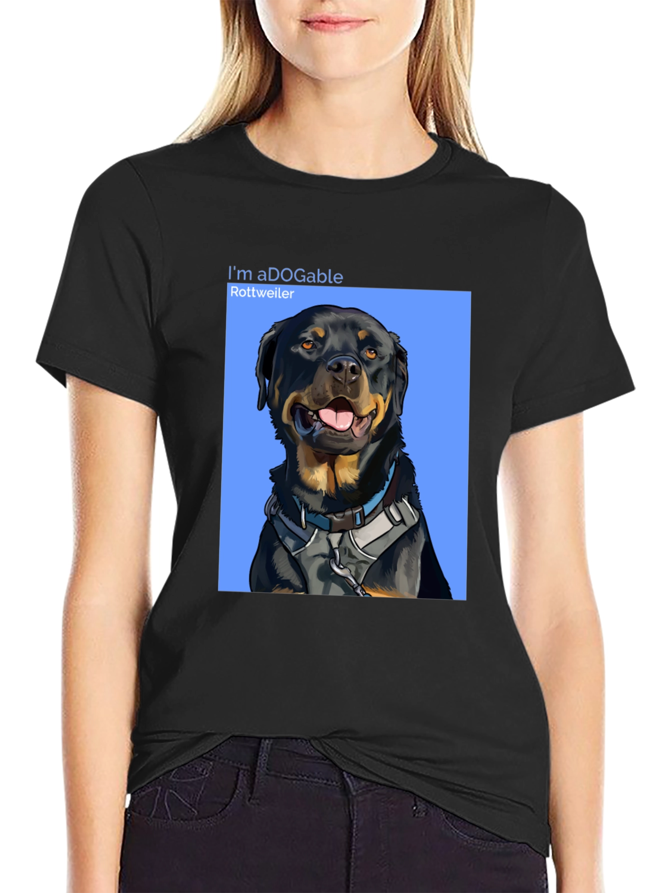 Rottweiler Dog T-Shirt - aDOGable Cute Pet Tee