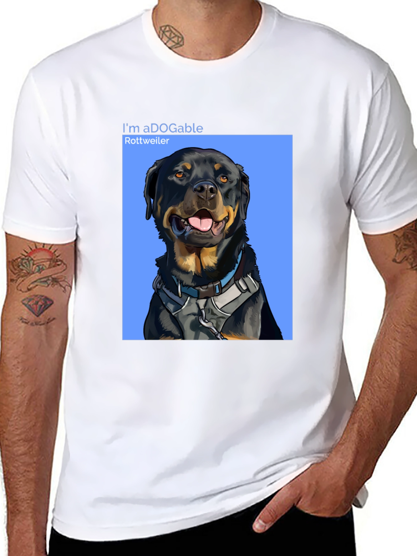 Rottweiler Dog T-Shirt - aDOGable Cute Pet Tee