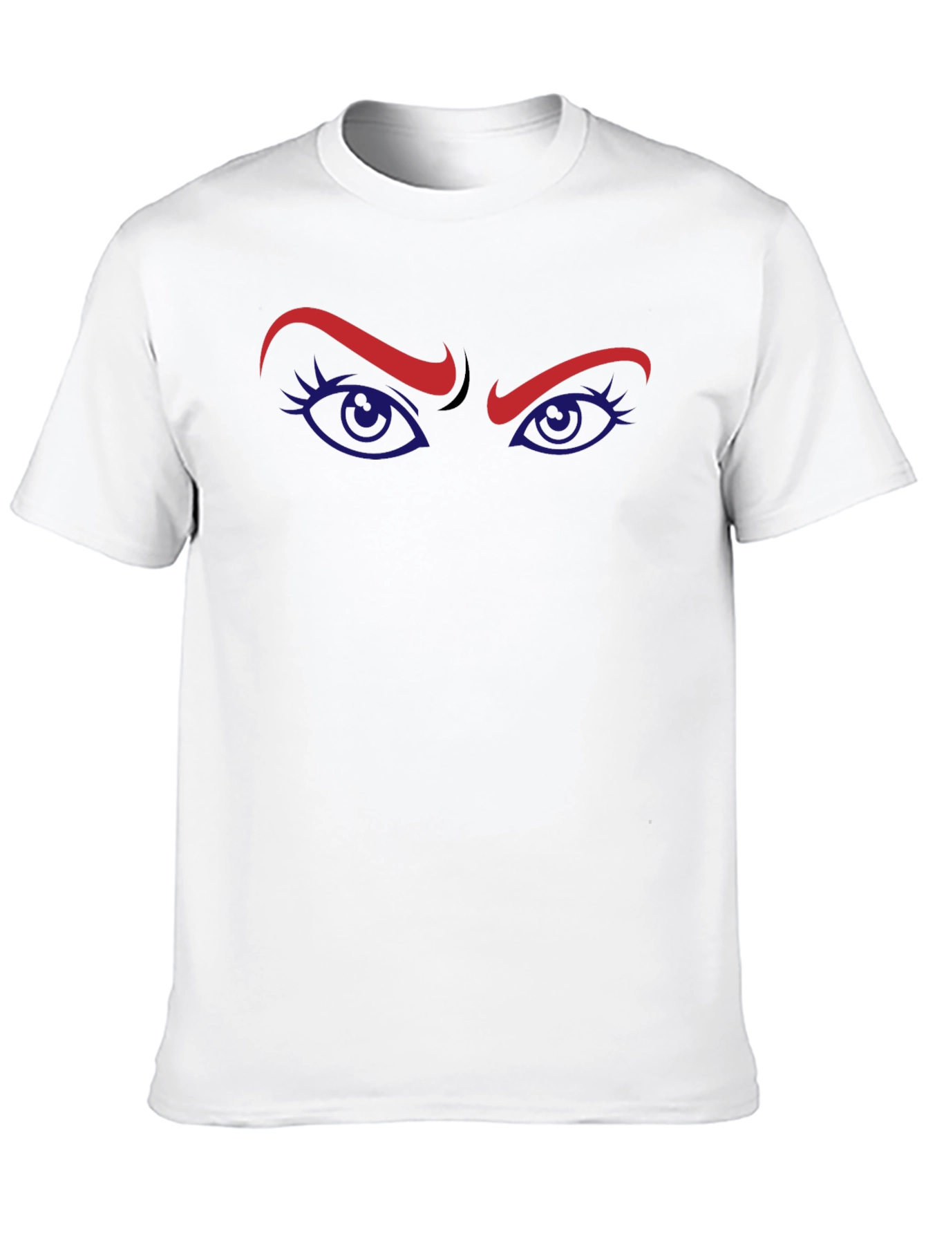 Intense Gaze Graphic Tee - Stylish Eye Design