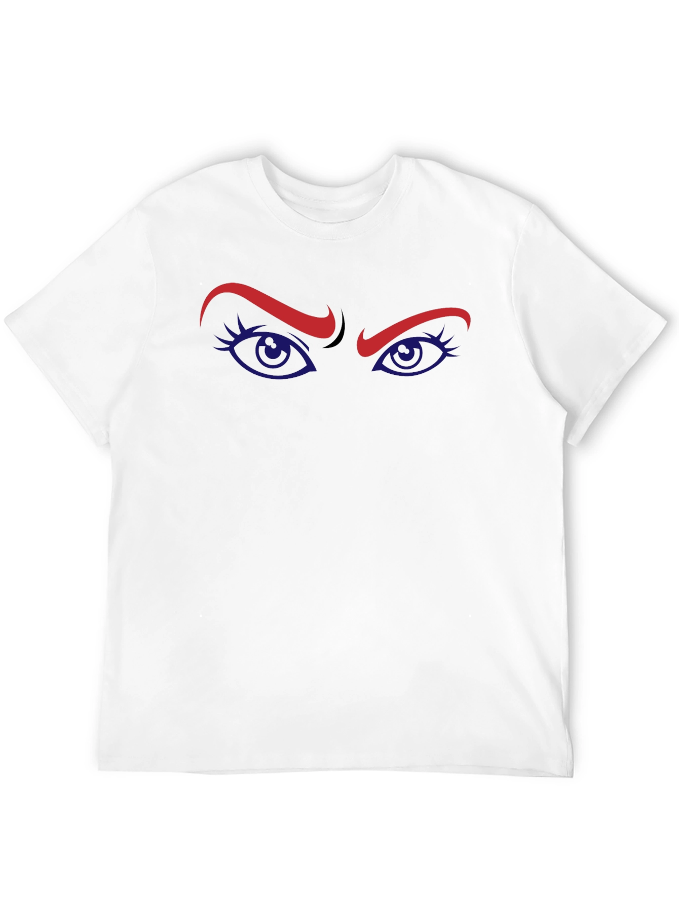 Intense Gaze Graphic Tee - Stylish Eye Design