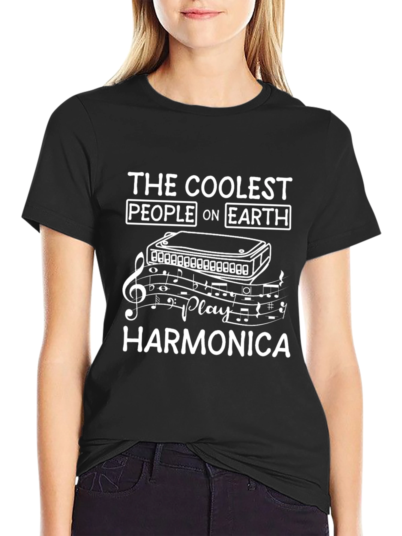 Coolest People Harmonica T-Shirt