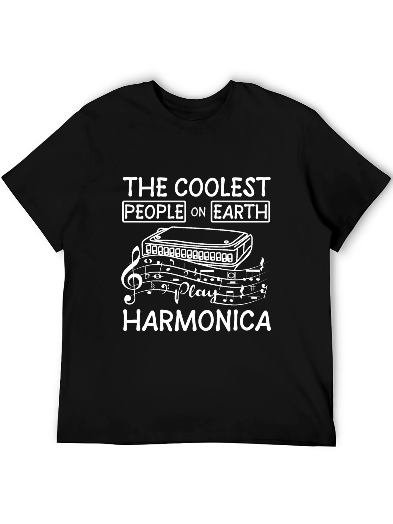 Coolest People Harmonica T-Shirt