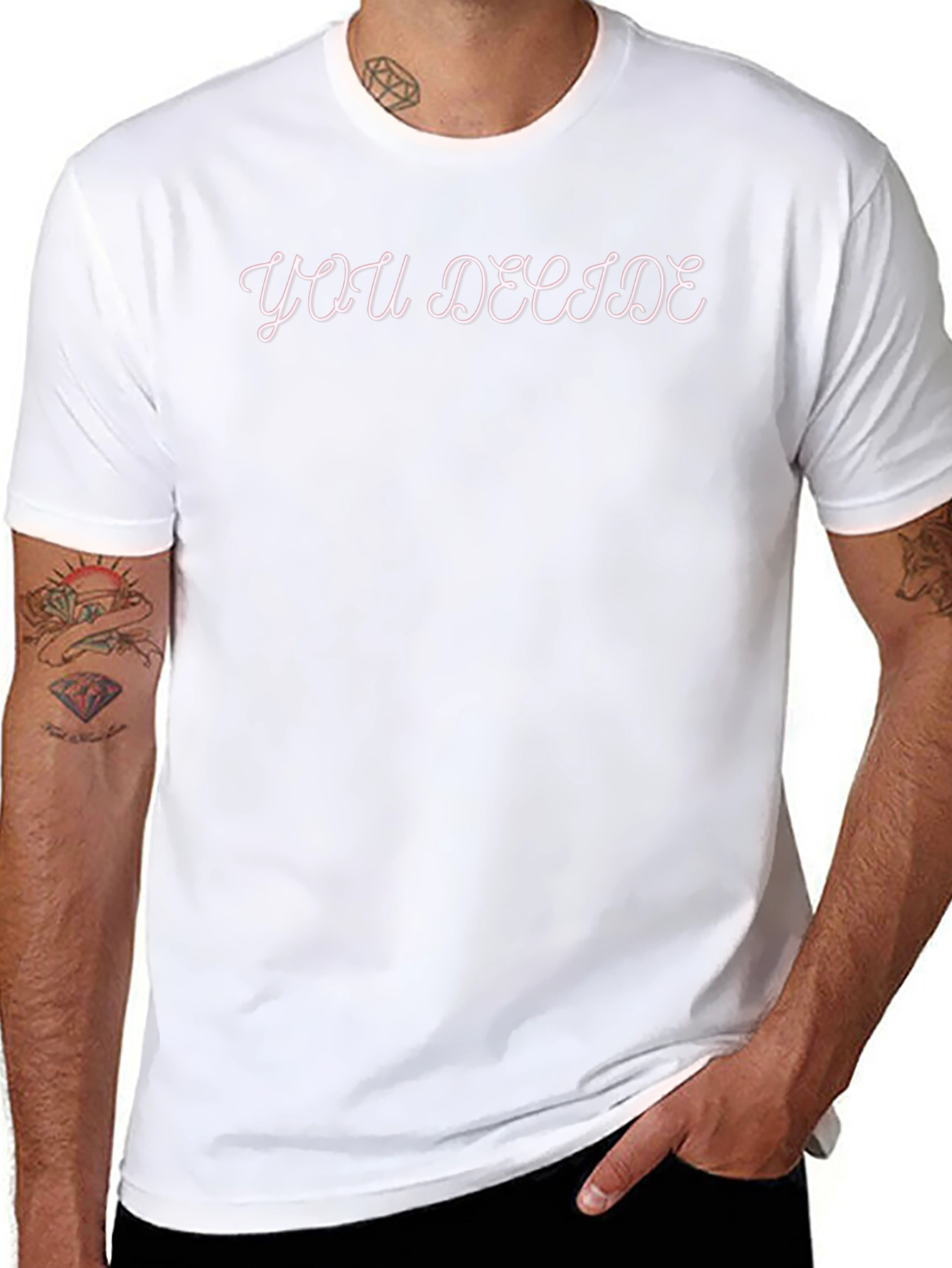 You Decide Graphic Print Tee - Stylish Casual Wear