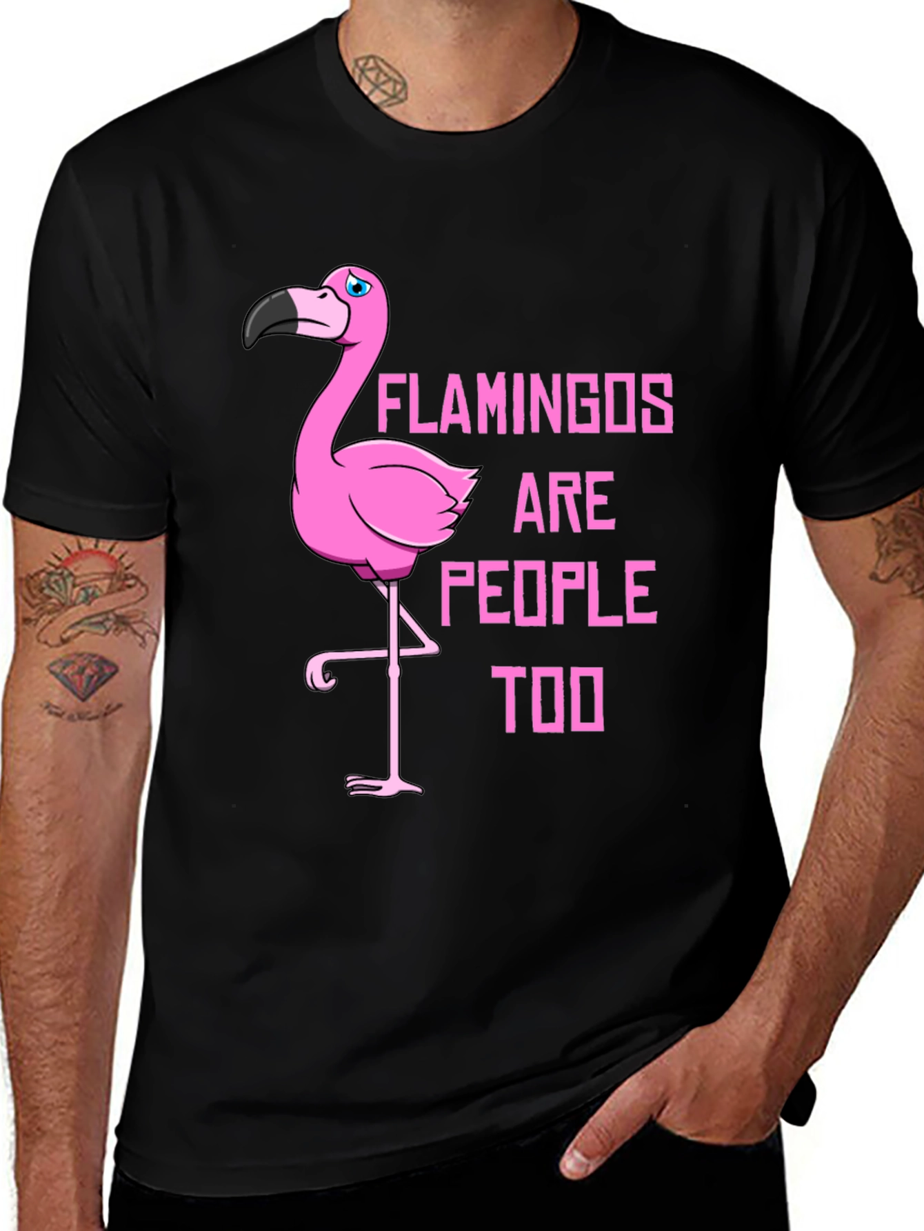 Flamingo People T-Shirt - Unique Graphic Tee