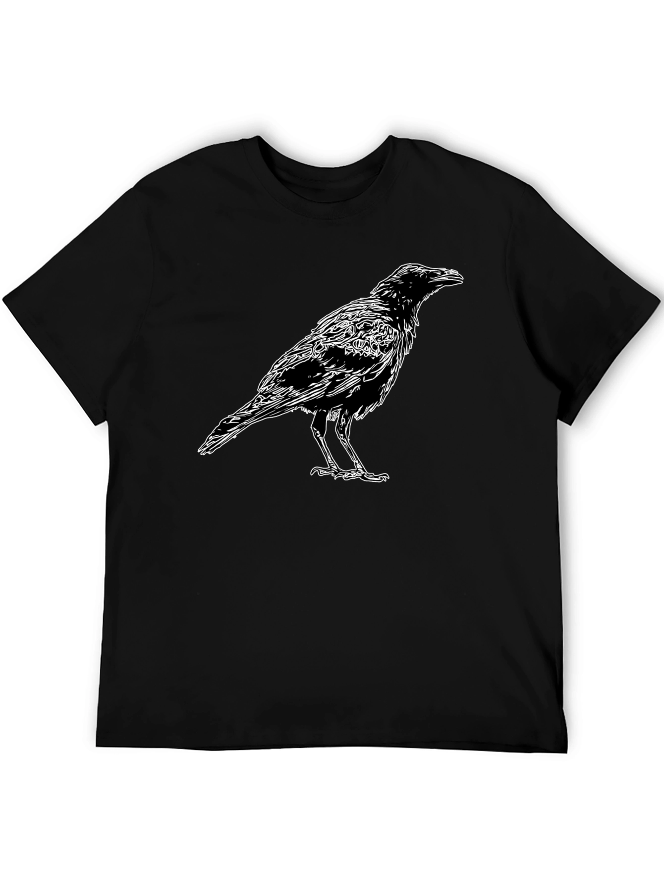 Raven Graphic Black T-Shirt