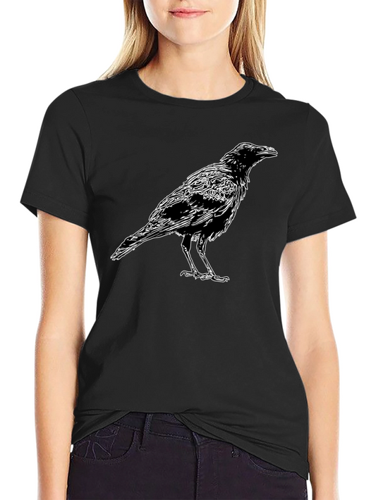 Raven Graphic Black T-Shirt