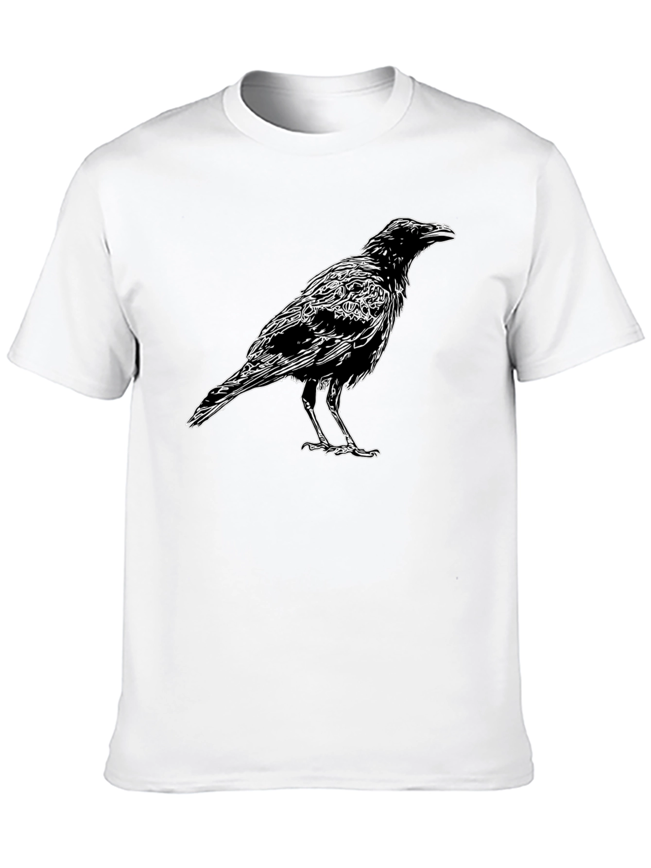 Raven Graphic Black T-Shirt