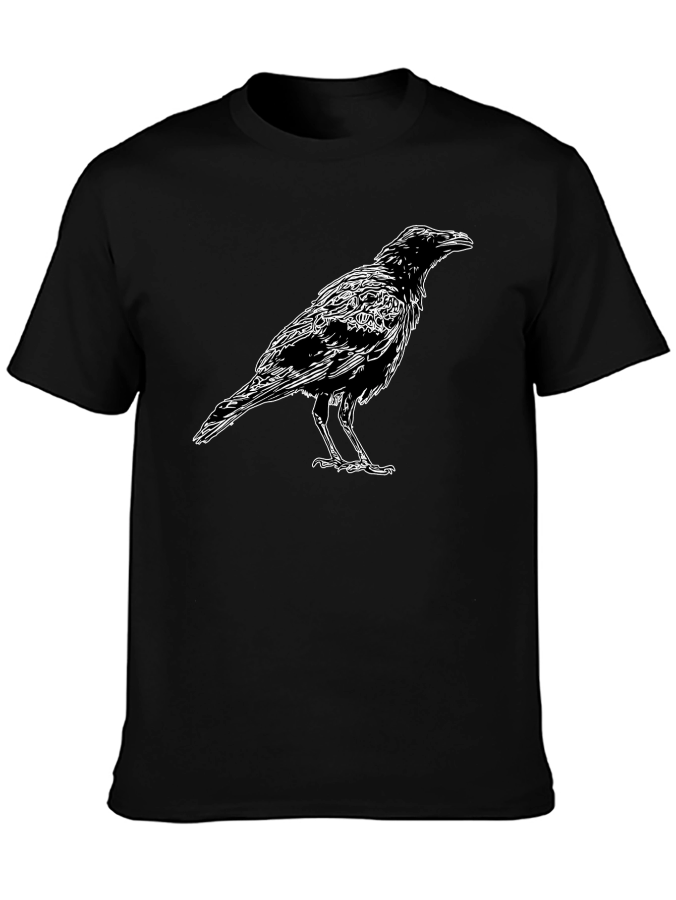 Raven Graphic Black T-Shirt
