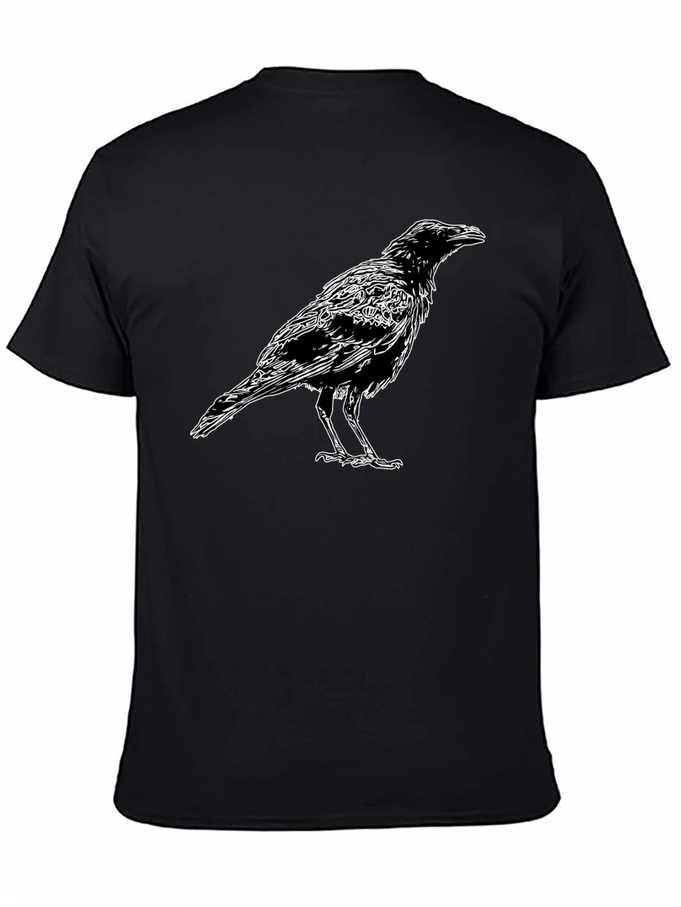 Raven Graphic Black T-Shirt