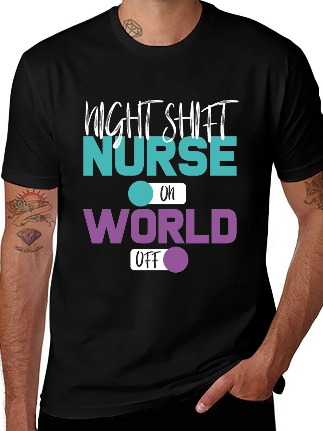 Night Shift Nurse World Off T-Shirt