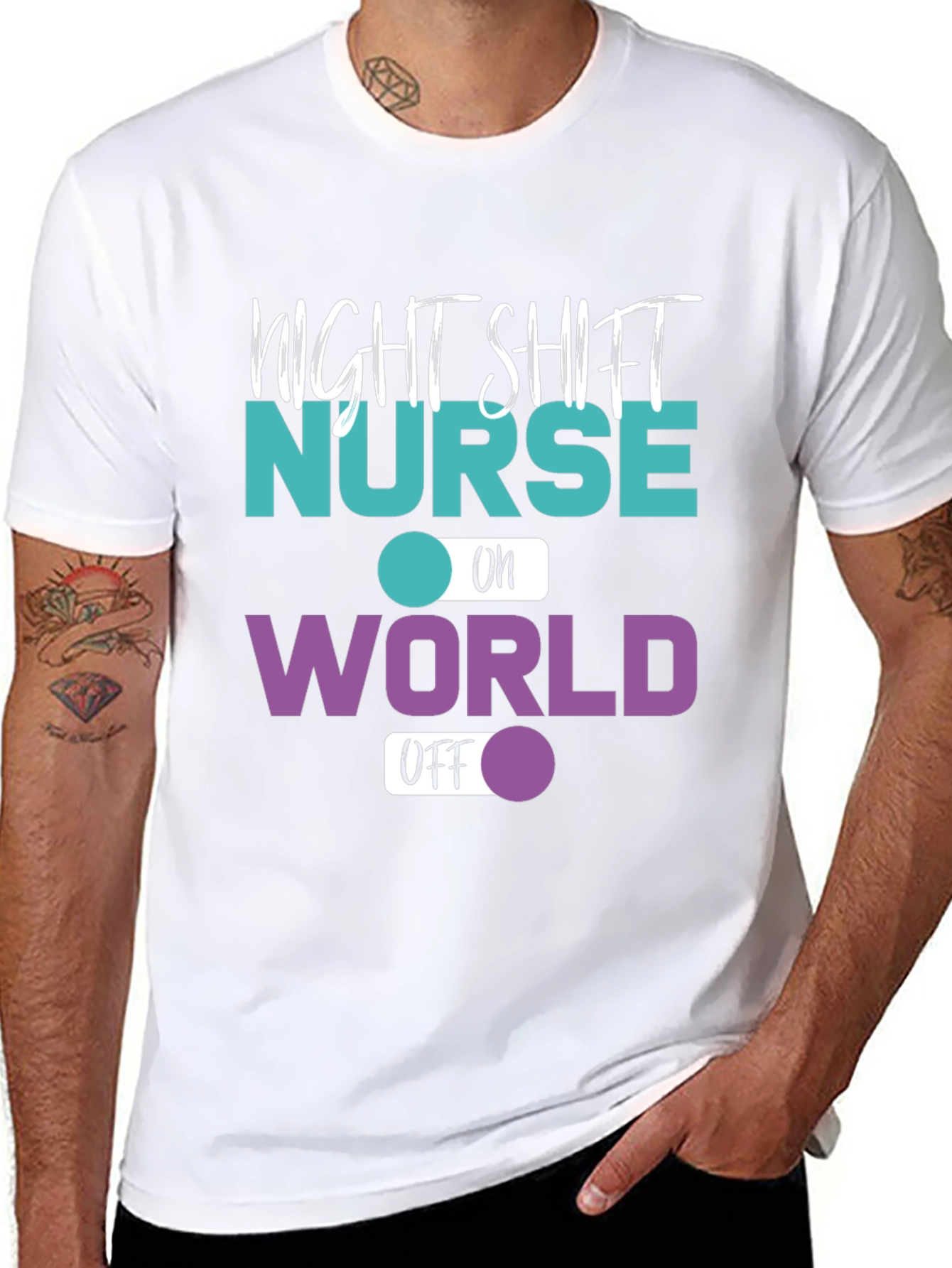 Night Shift Nurse World Off T-Shirt
