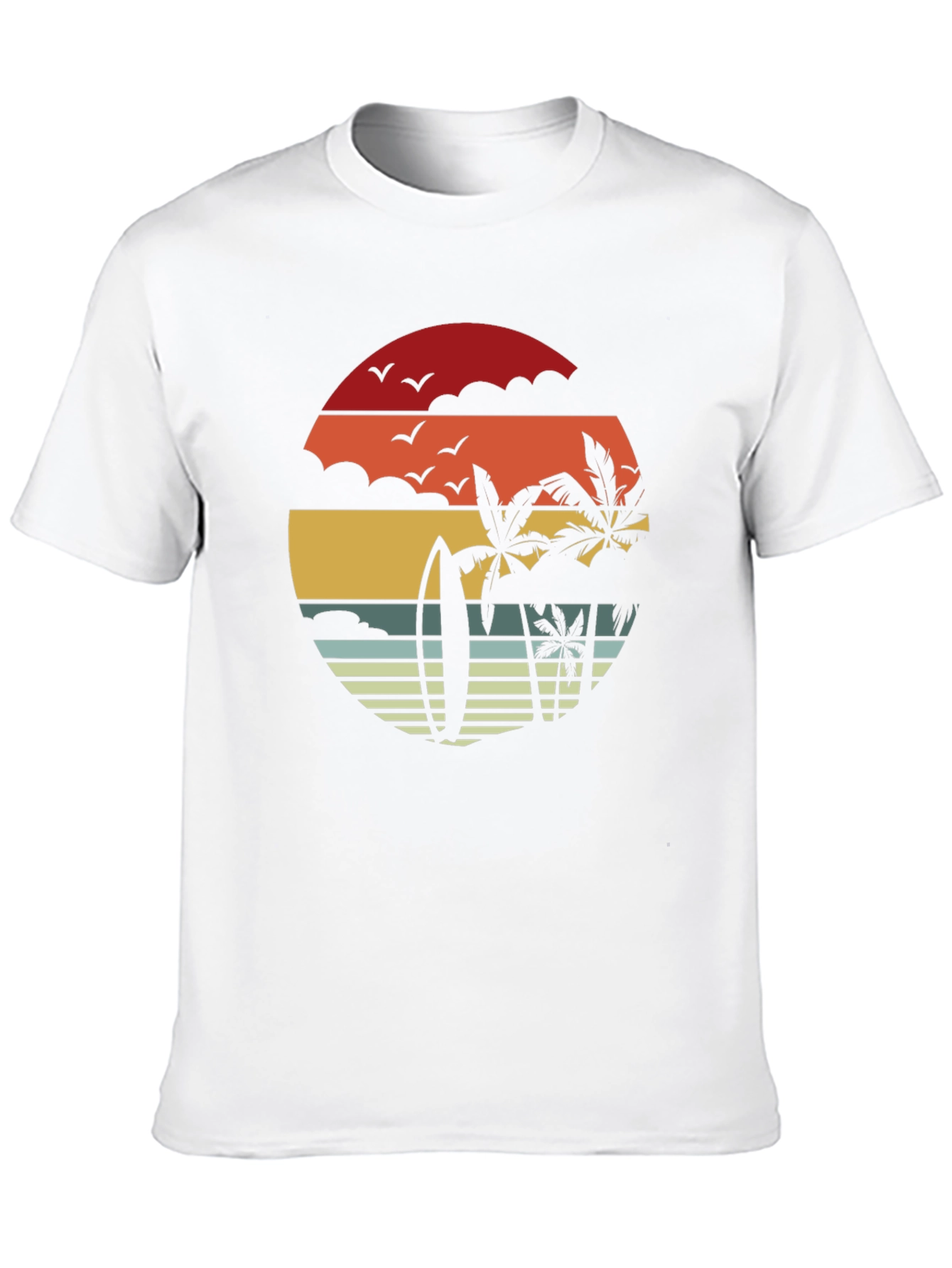 Retro Sunset Beach T-Shirt