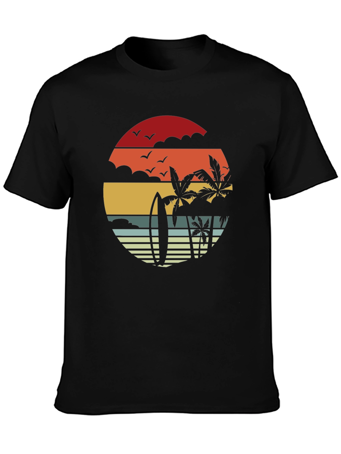 Retro Sunset Beach T-Shirt