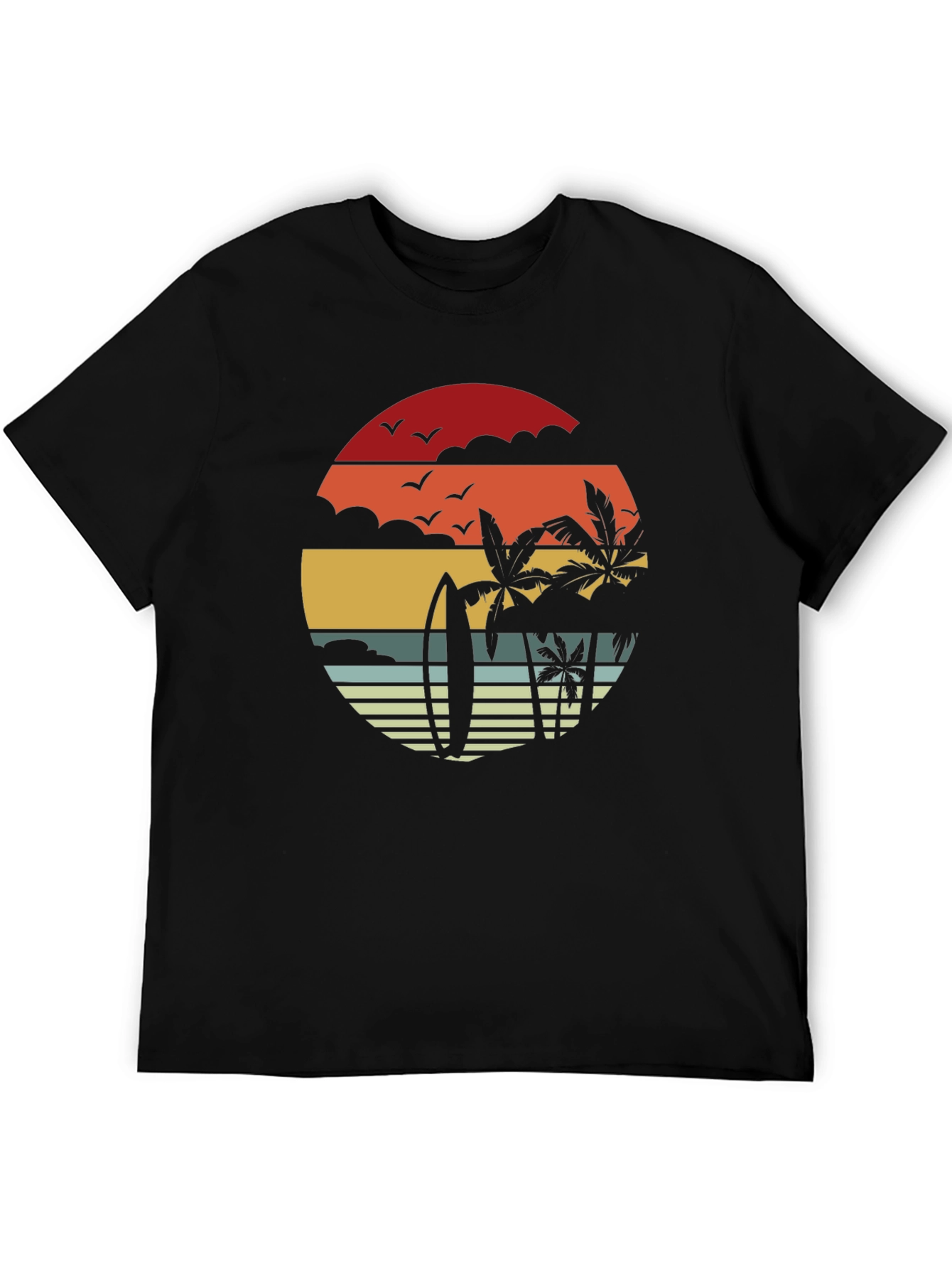 Retro Sunset Beach T-Shirt
