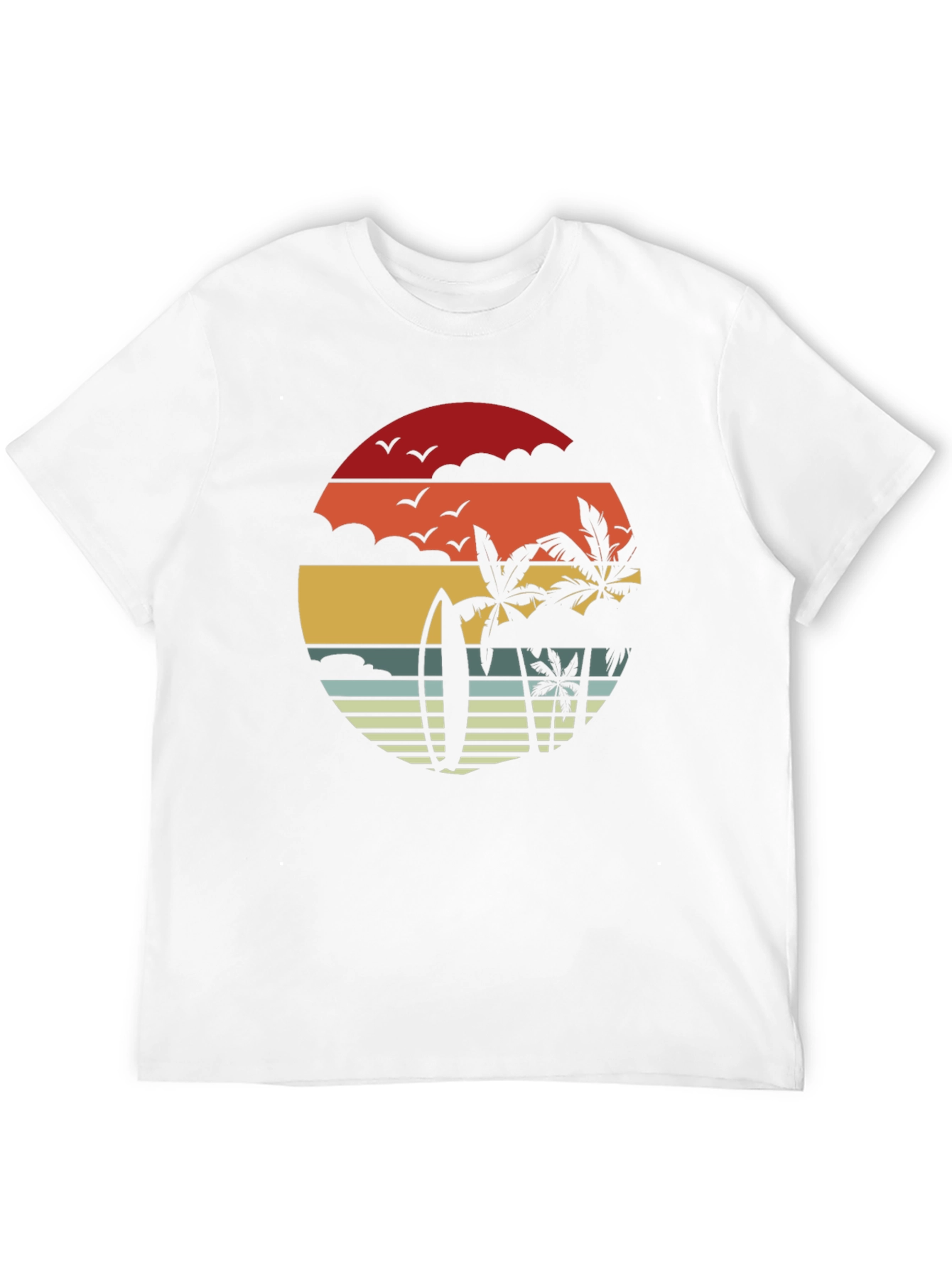 Retro Sunset Beach T-Shirt