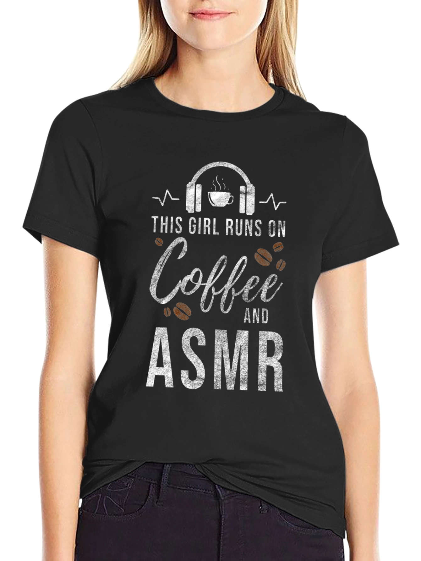 Coffee & ASMR T-Shirt: Runs On Tee