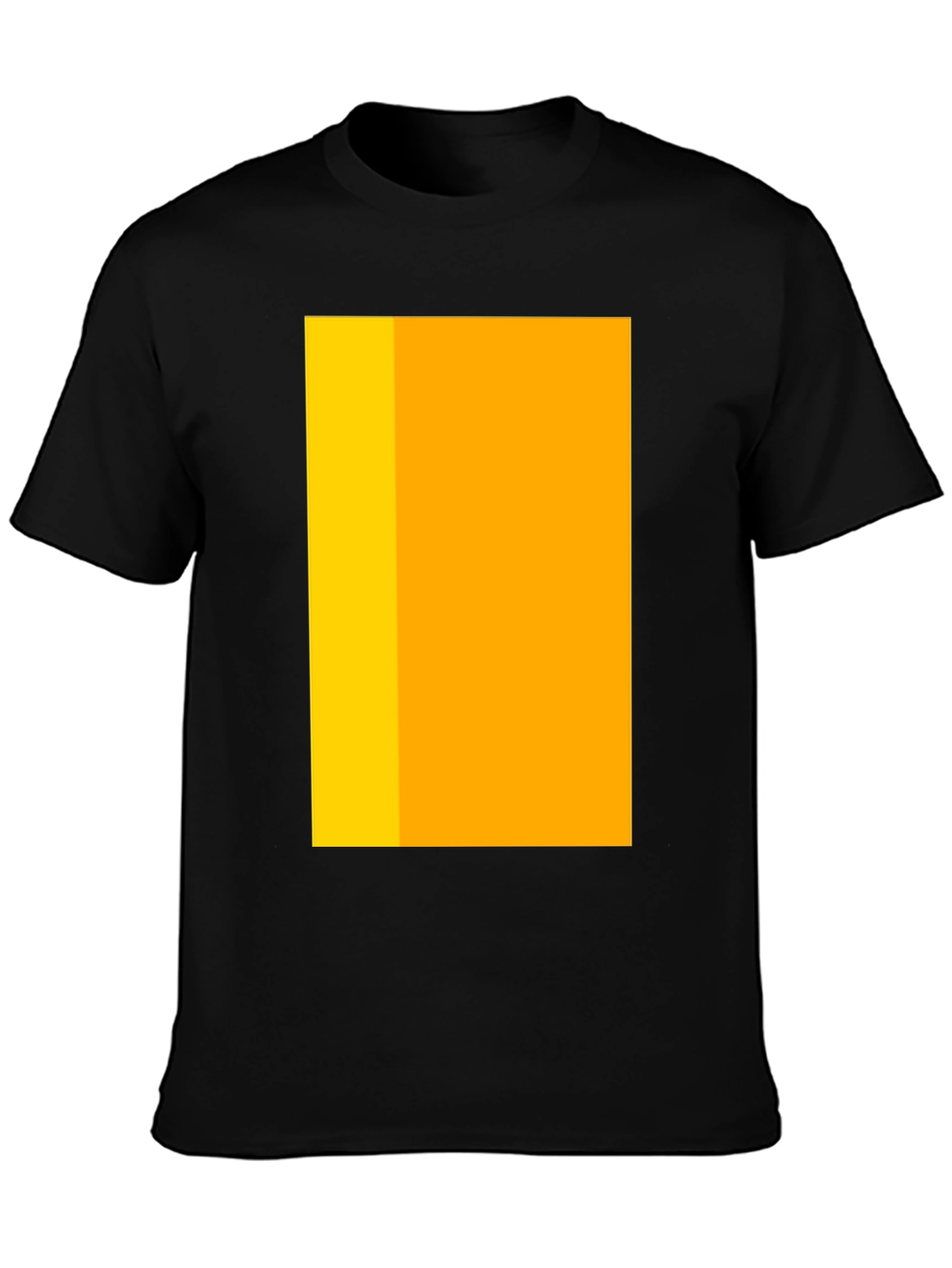 Modern Black T-Shirt with Geometric Design