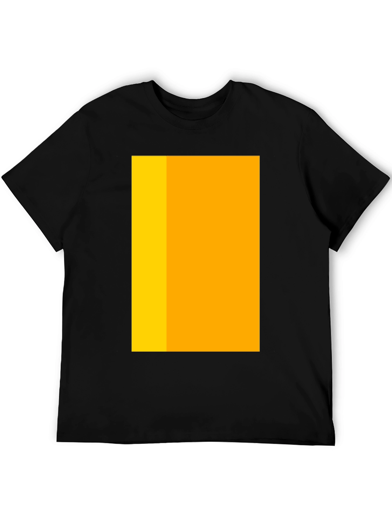 Modern Black T-Shirt with Geometric Design