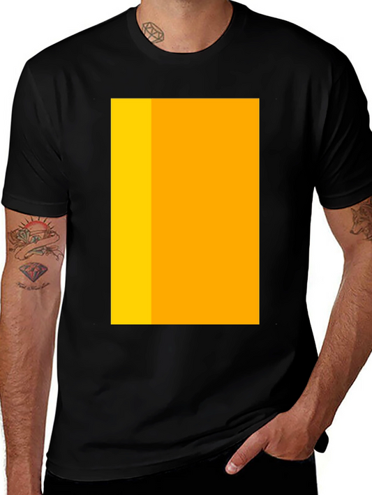 Modern Black T-Shirt with Geometric Design