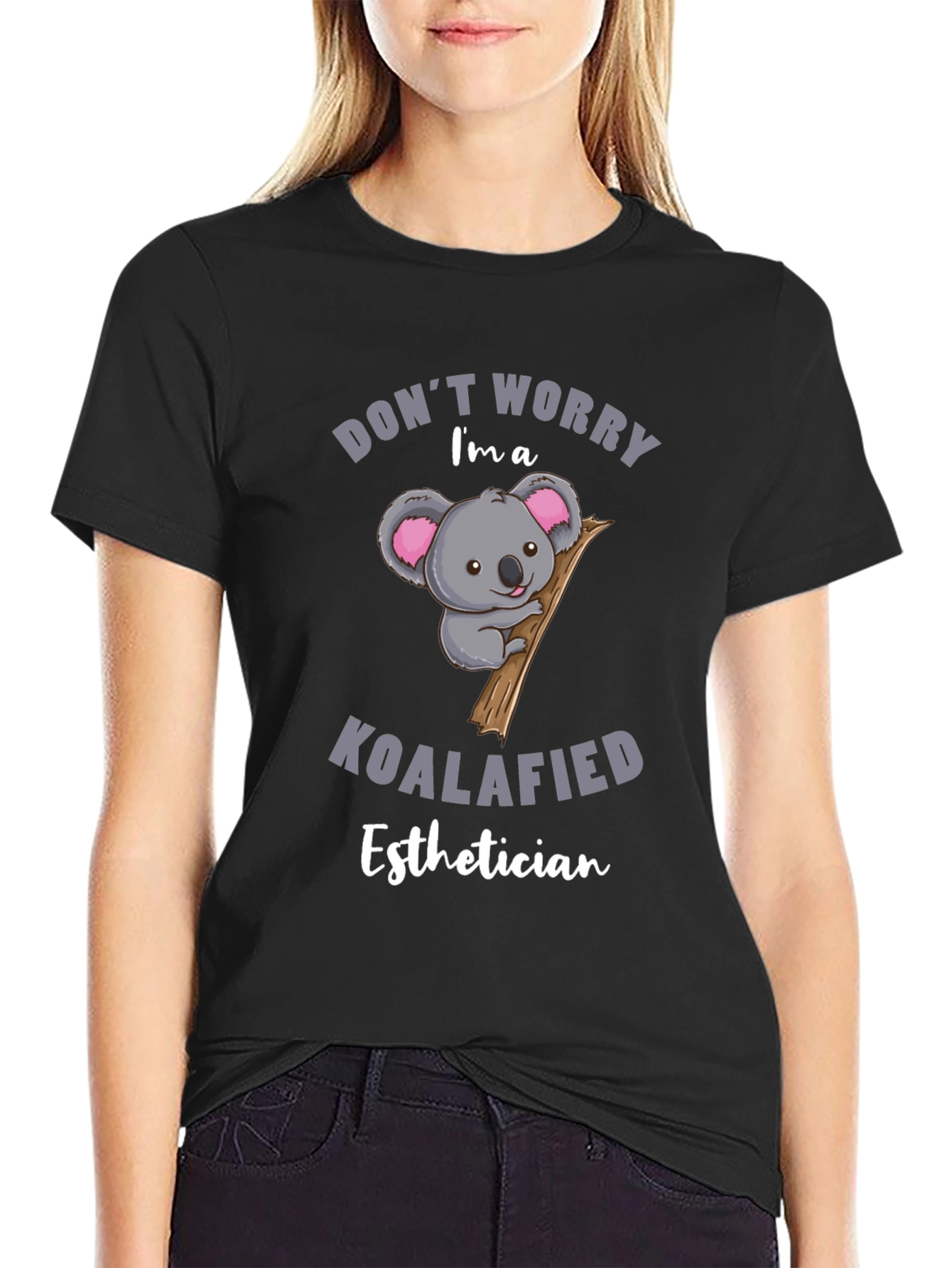 Koalafied Esthetician T-Shirt: Cute Koala Tee