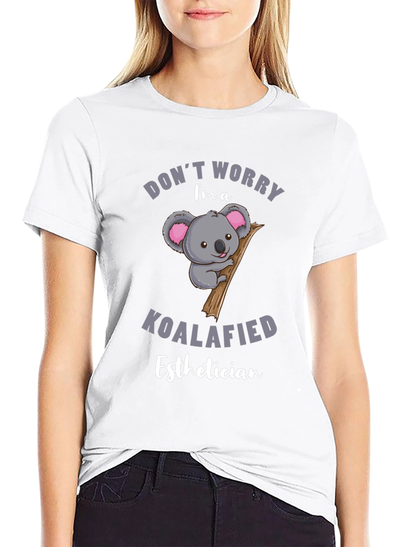 Koalafied Esthetician T-Shirt: Cute Koala Tee