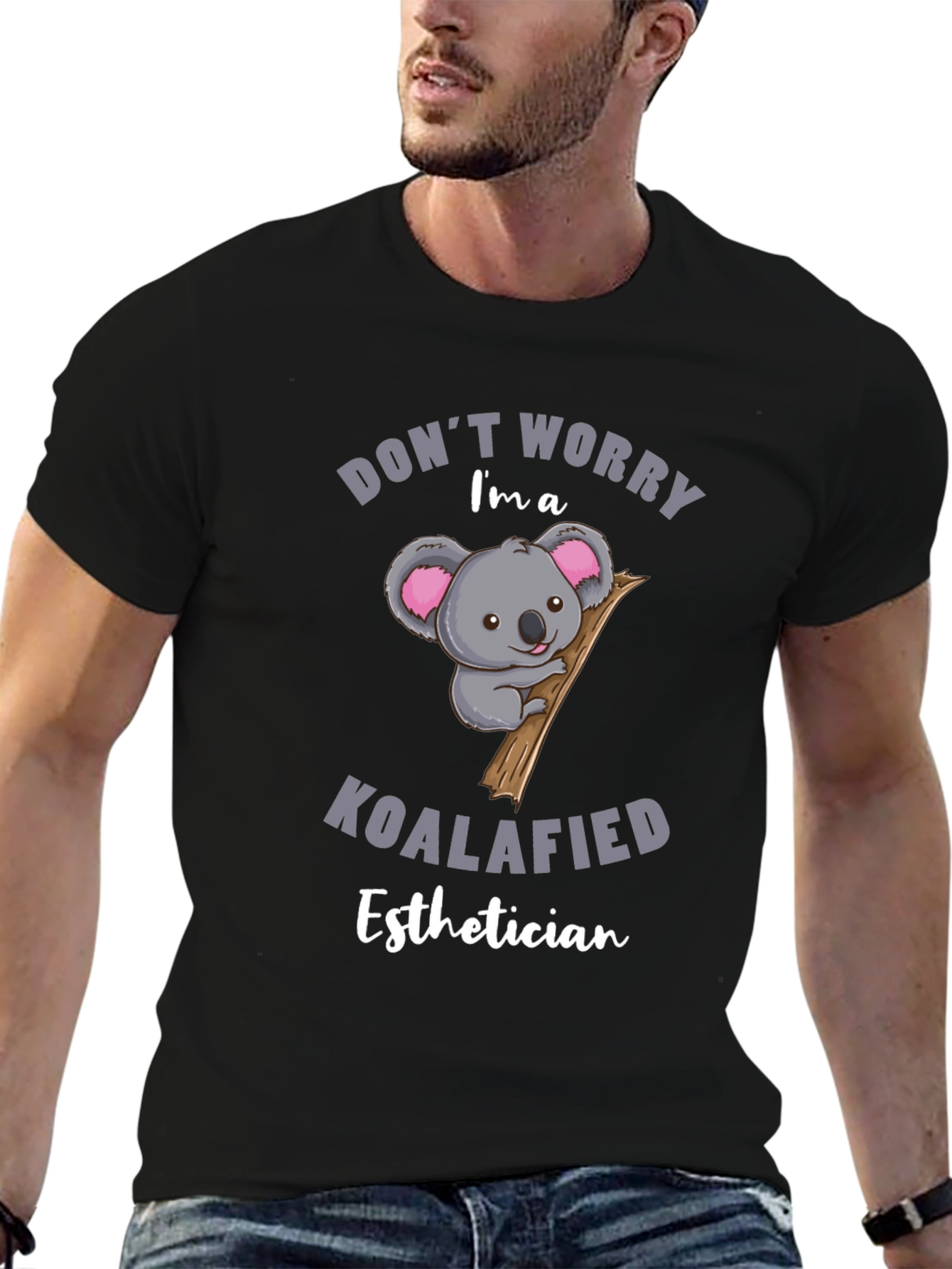 Koalafied Esthetician T-Shirt: Cute Koala Tee
