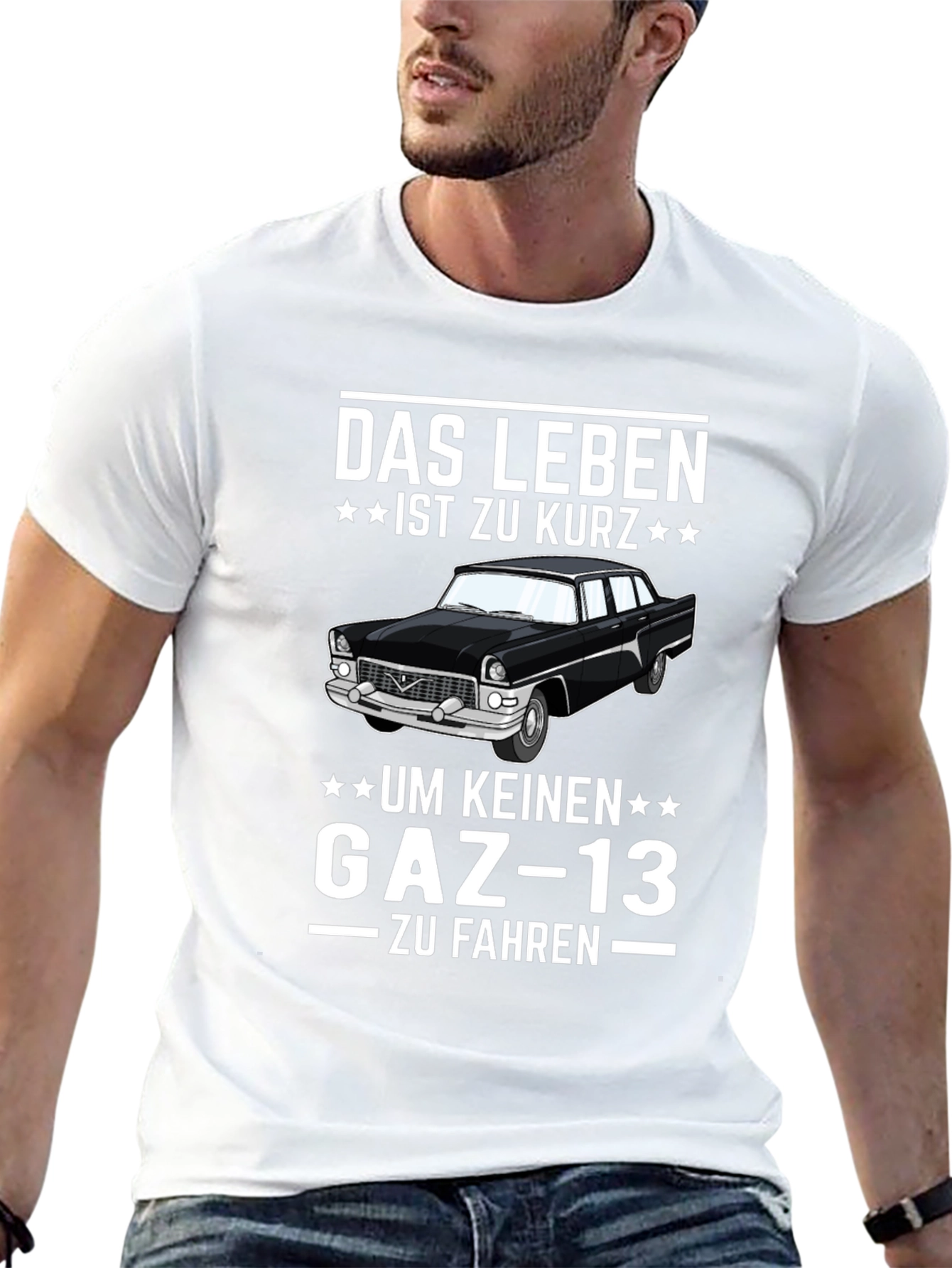Das Leben Gaz-13 T-Shirt - Car Enthusiast Tee