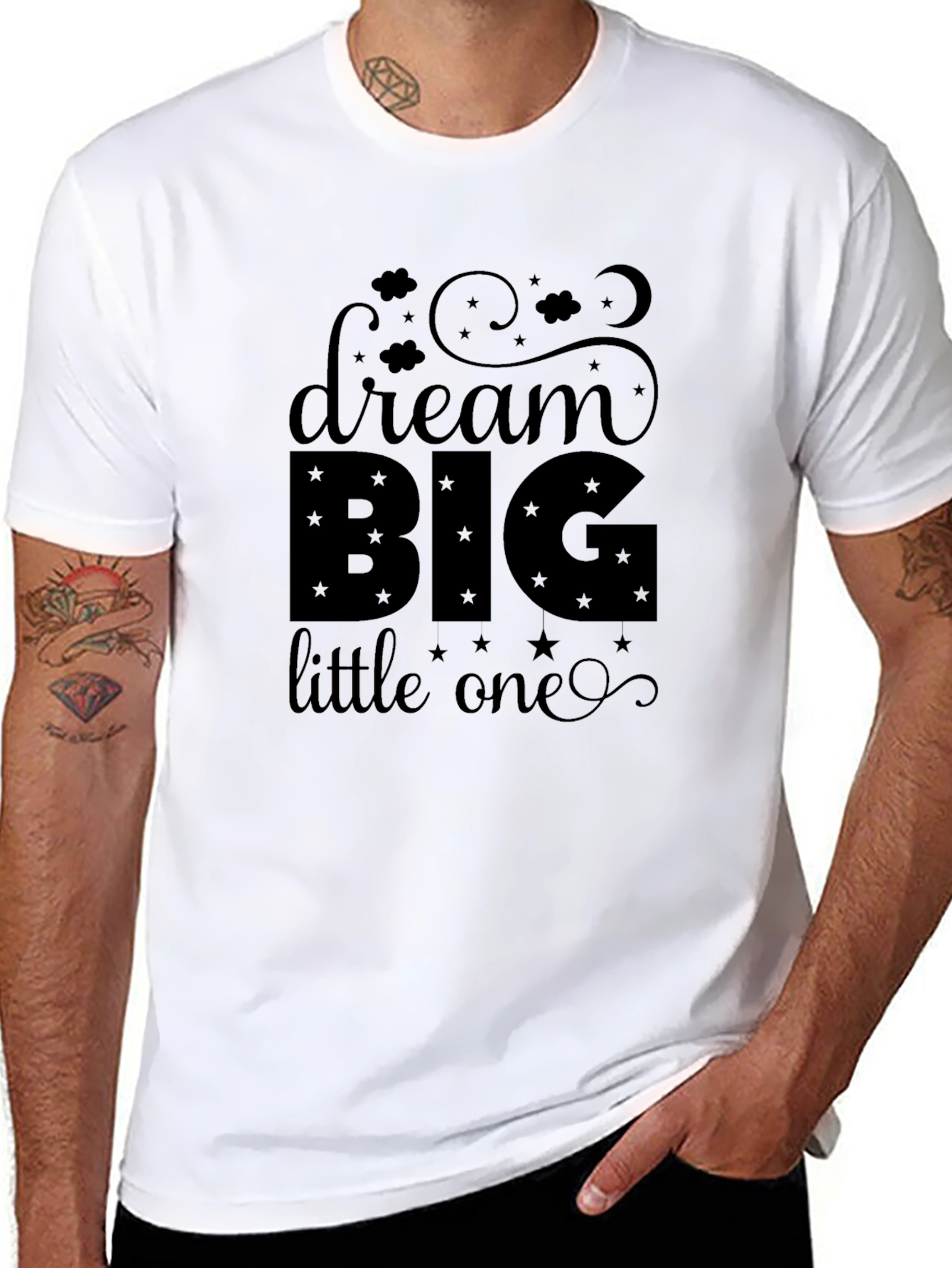 Dream Big Little One Black T-Shirt