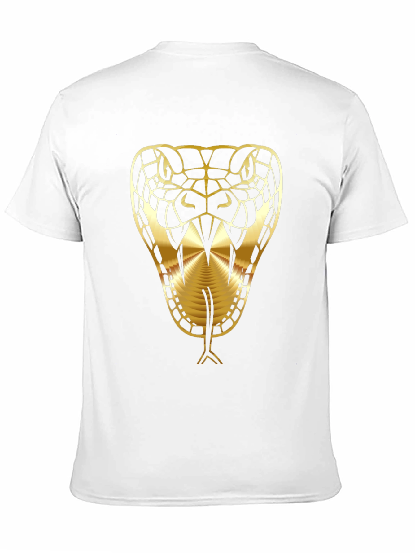 Golden Snake Graphic Black T-Shirt