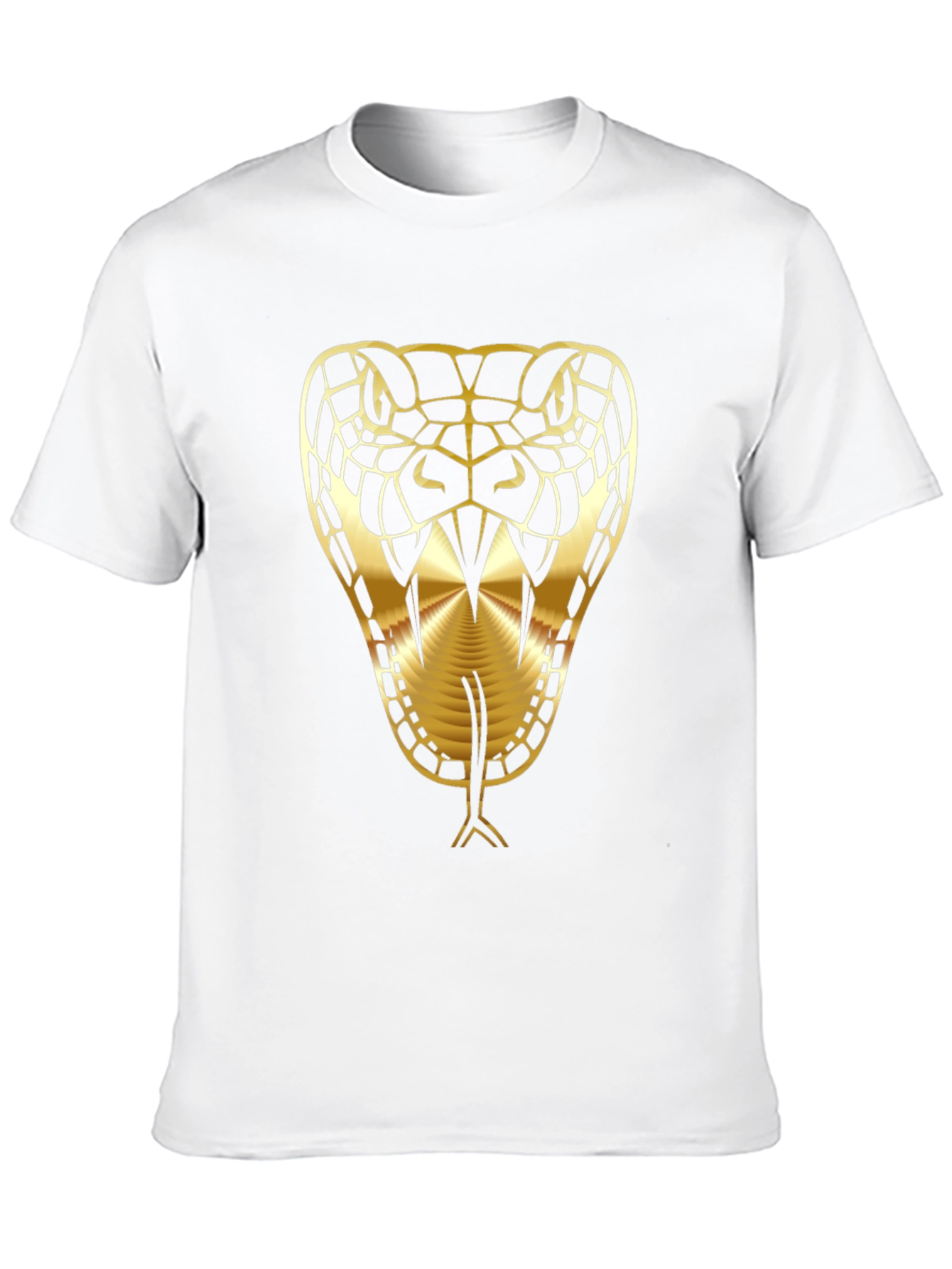 Golden Snake Graphic Black T-Shirt
