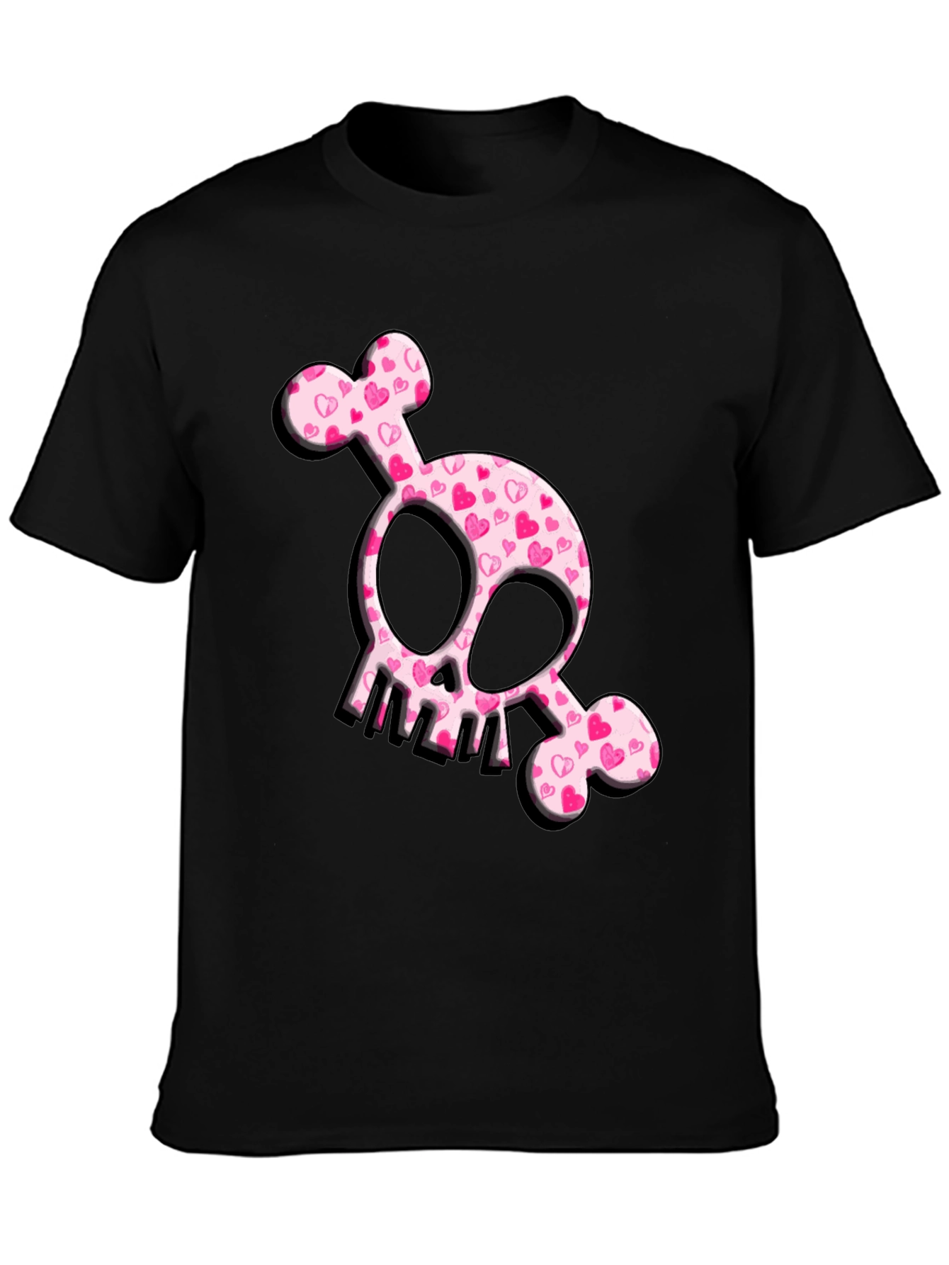 Heart Skull T-Shirt - Cute & Edgy Design