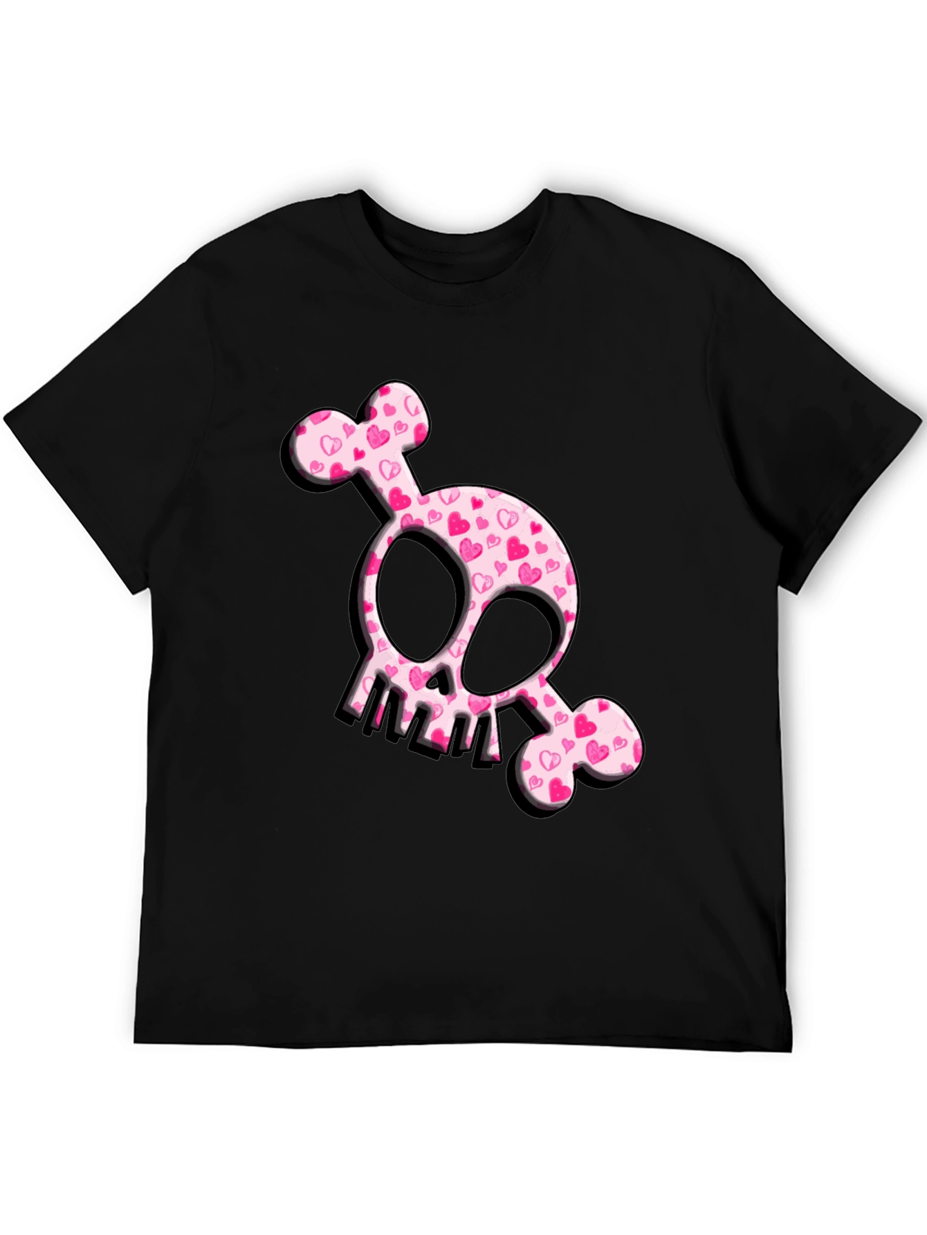 Heart Skull T-Shirt - Cute & Edgy Design