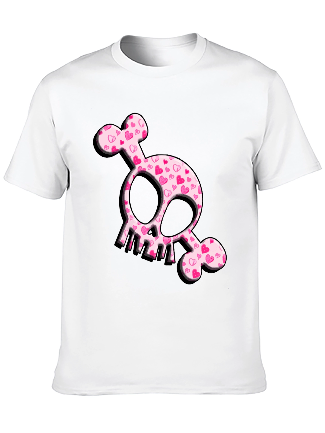 Heart Skull T-Shirt - Cute & Edgy Design