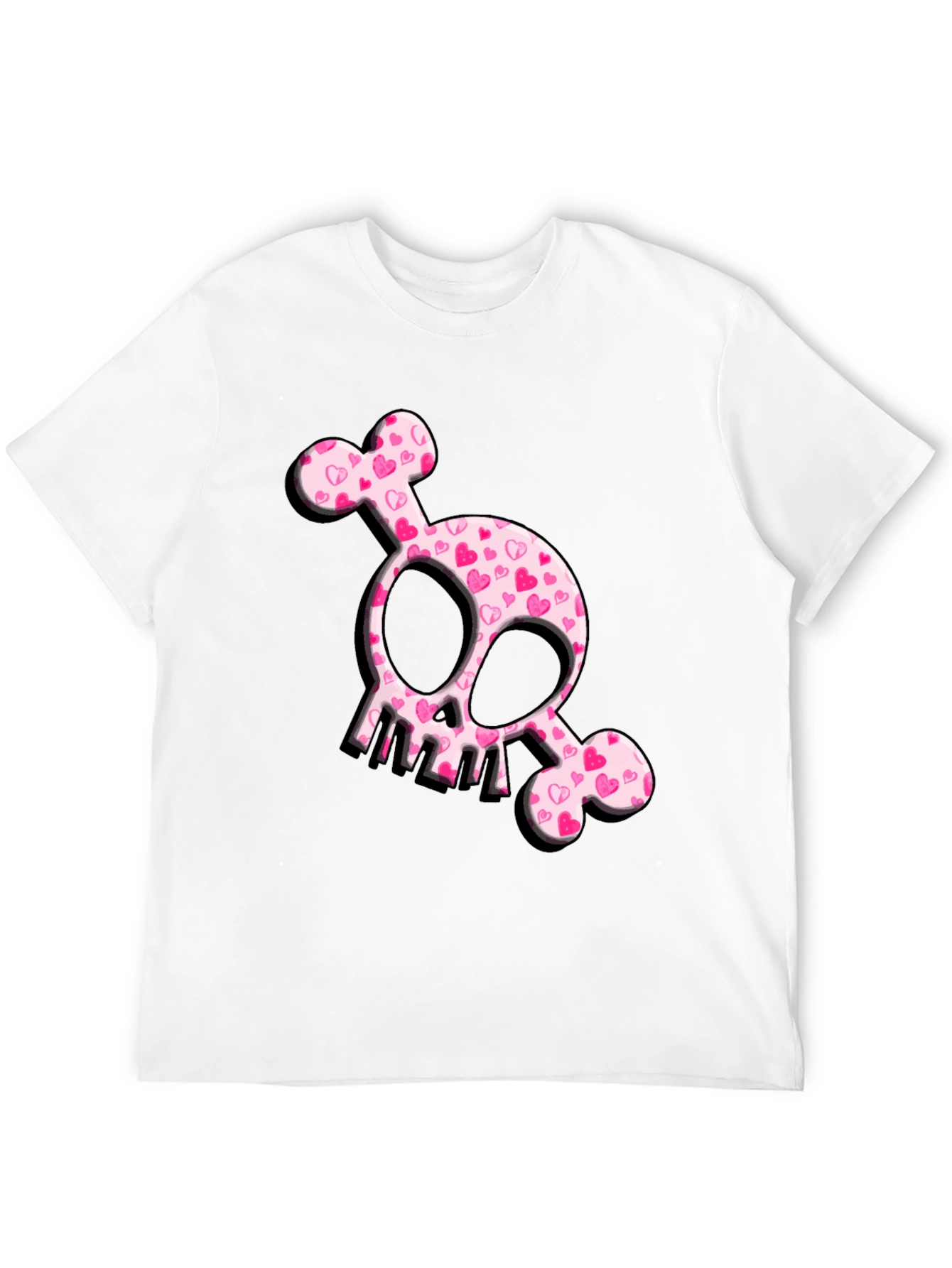 Heart Skull T-Shirt - Cute & Edgy Design