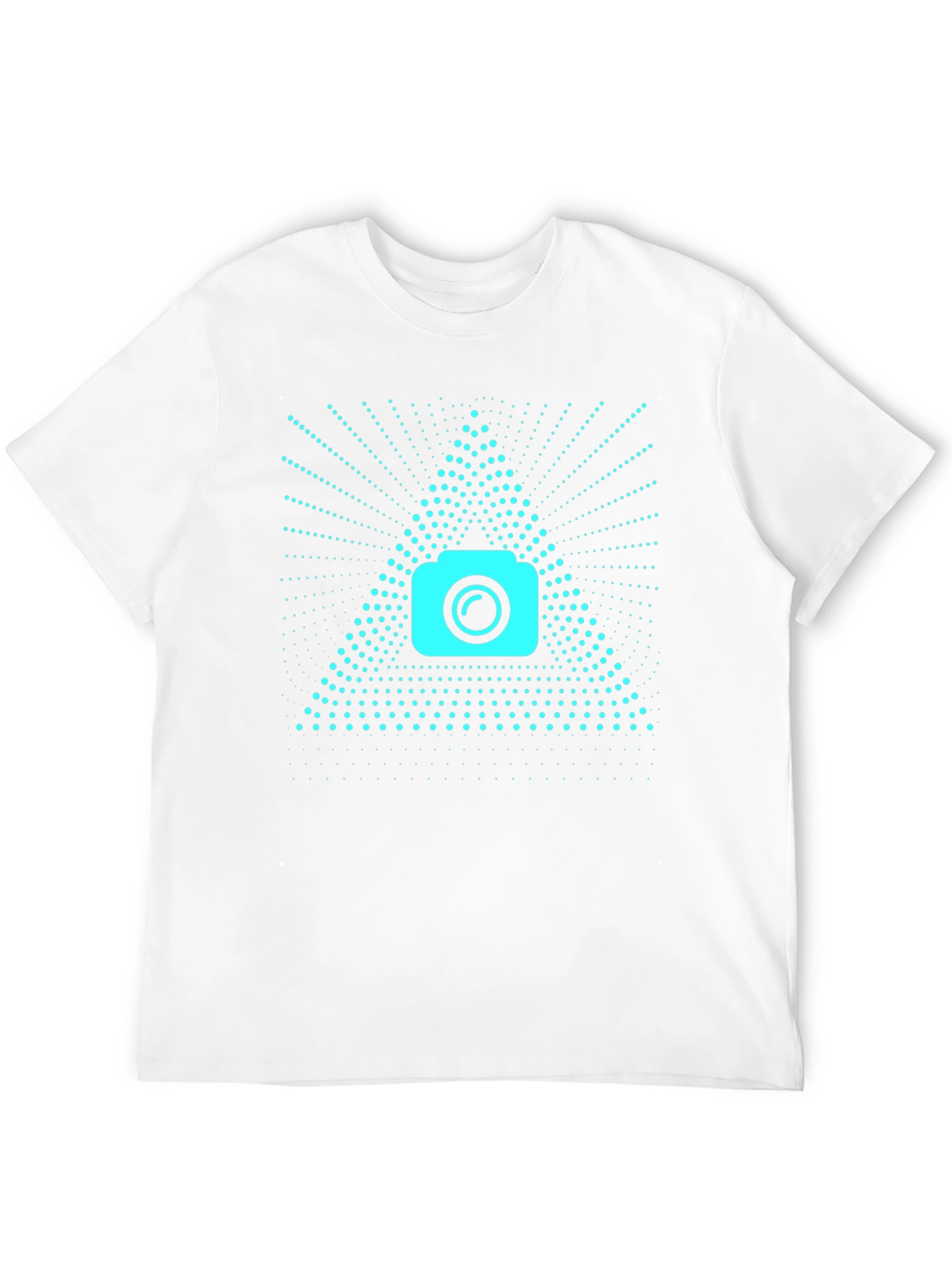Camera Triangle Tee - Black Graphic T-Shirt