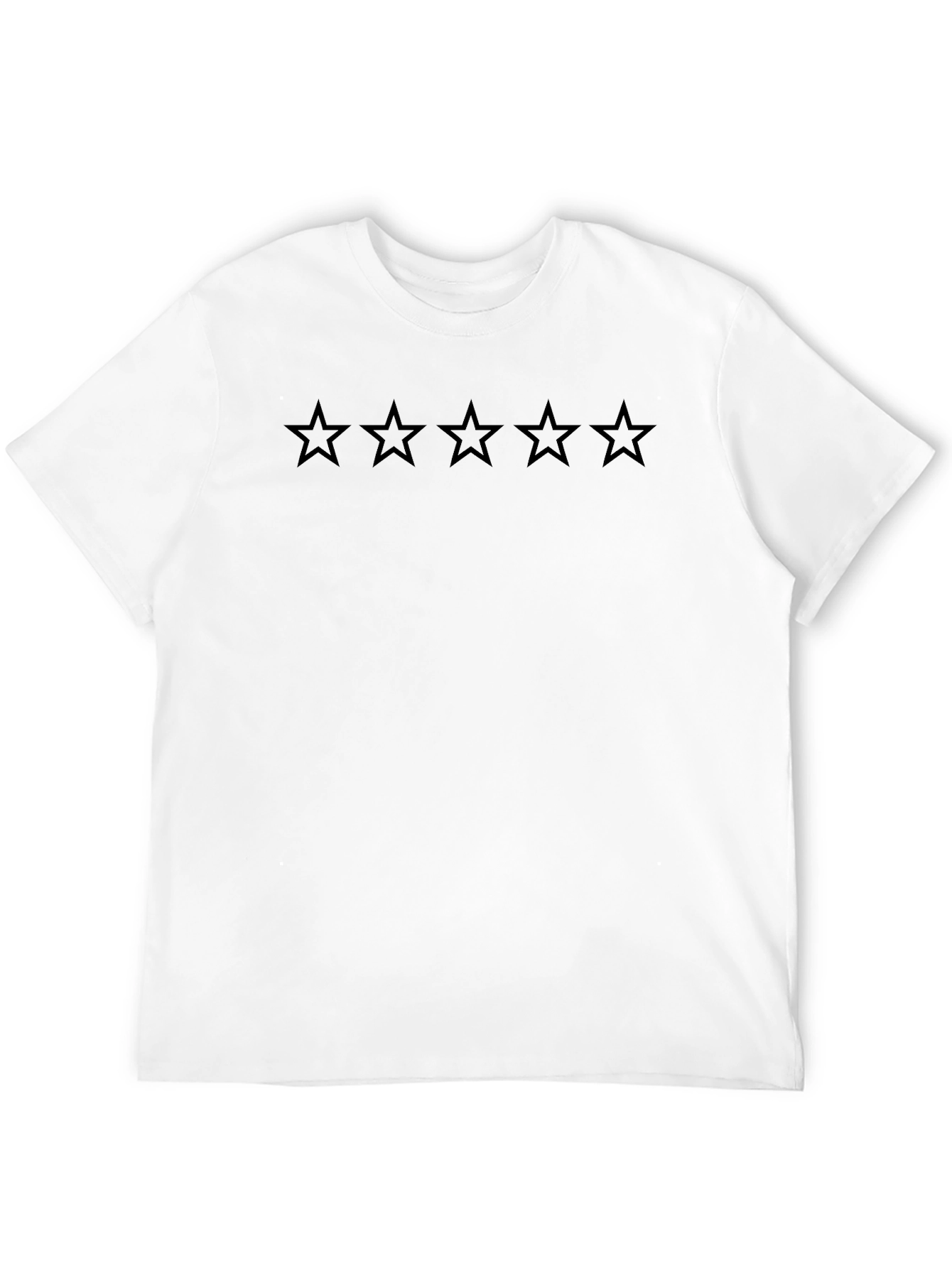 Five Star Black Cotton T-Shirt
