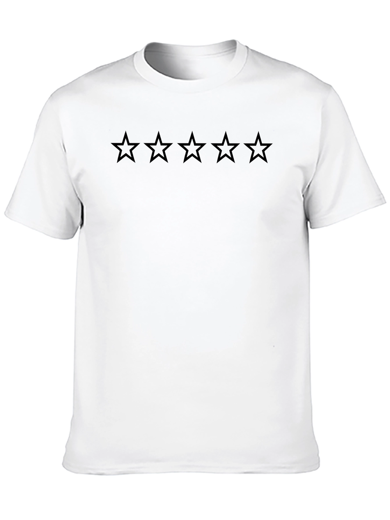 Five Star Black Cotton T-Shirt