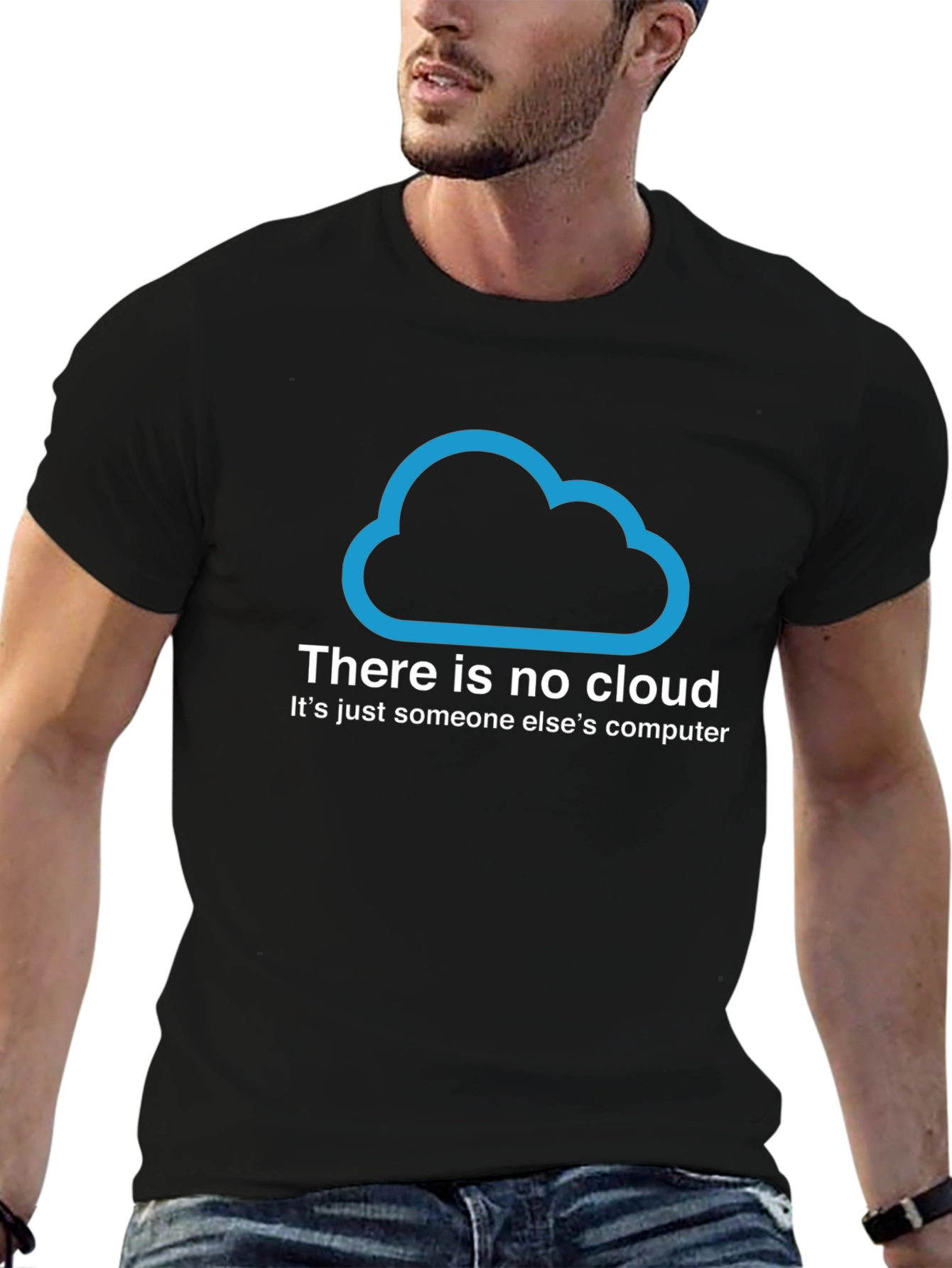 There Is No Cloud Black T-Shirt