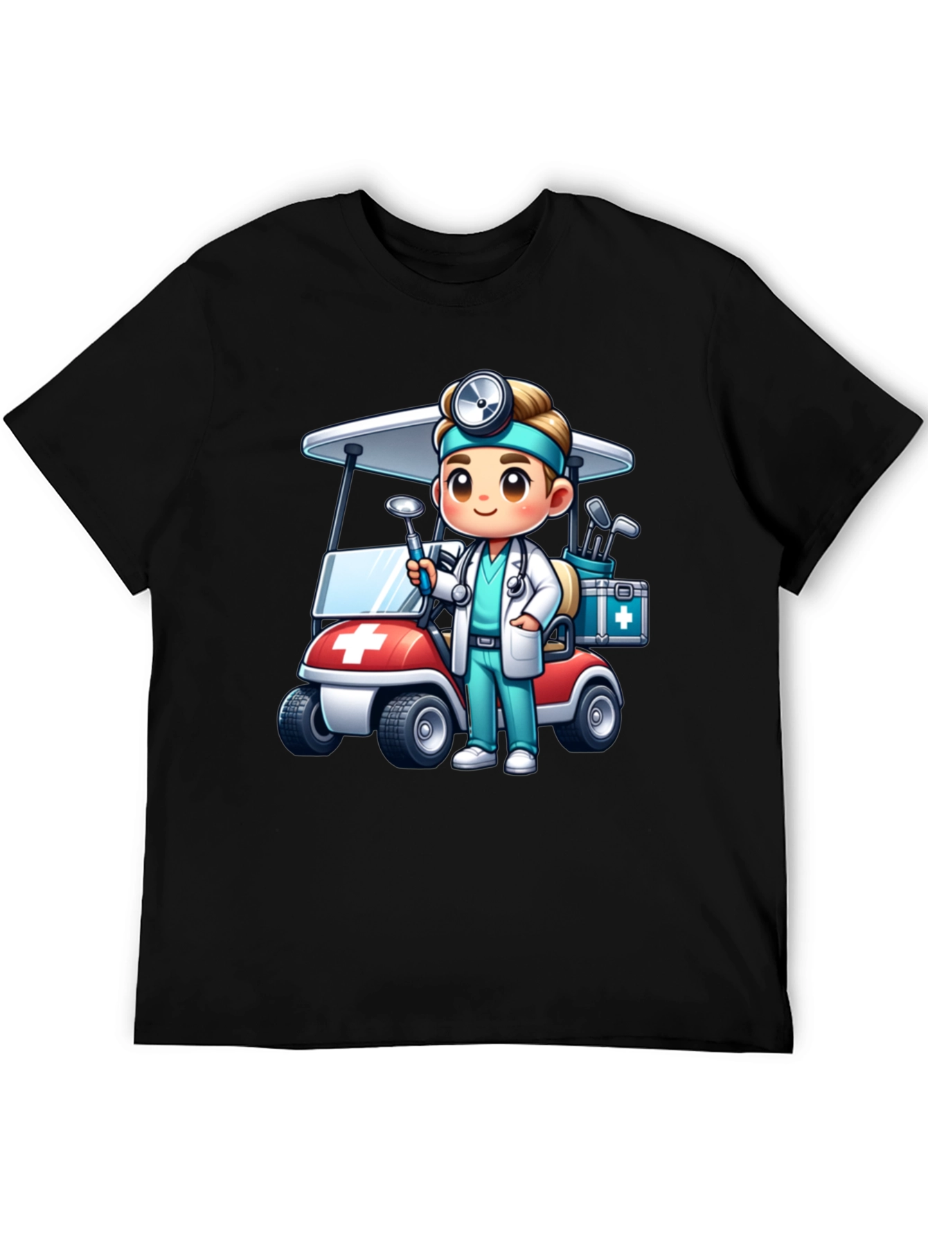 Doctor Golf Cart T-Shirt - Novelty Tee