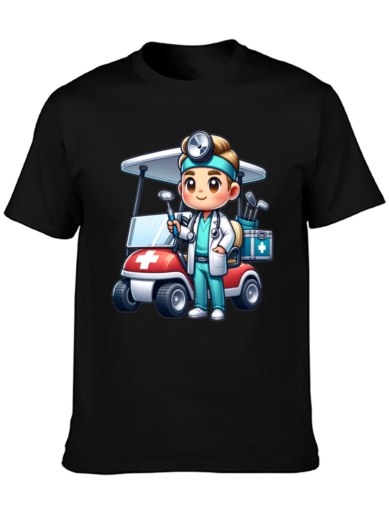 Doctor Golf Cart T-Shirt - Novelty Tee