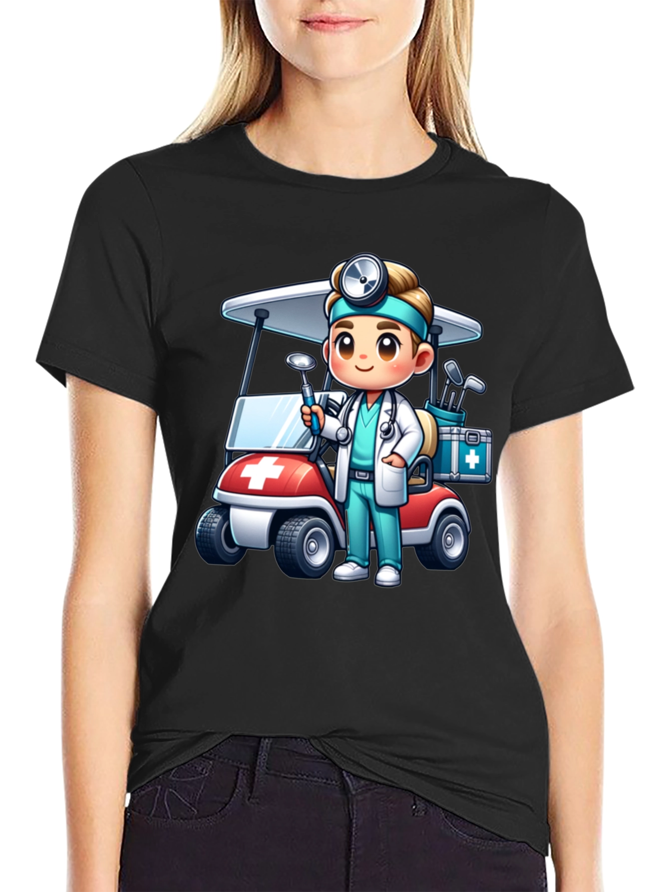 Doctor Golf Cart T-Shirt - Novelty Tee