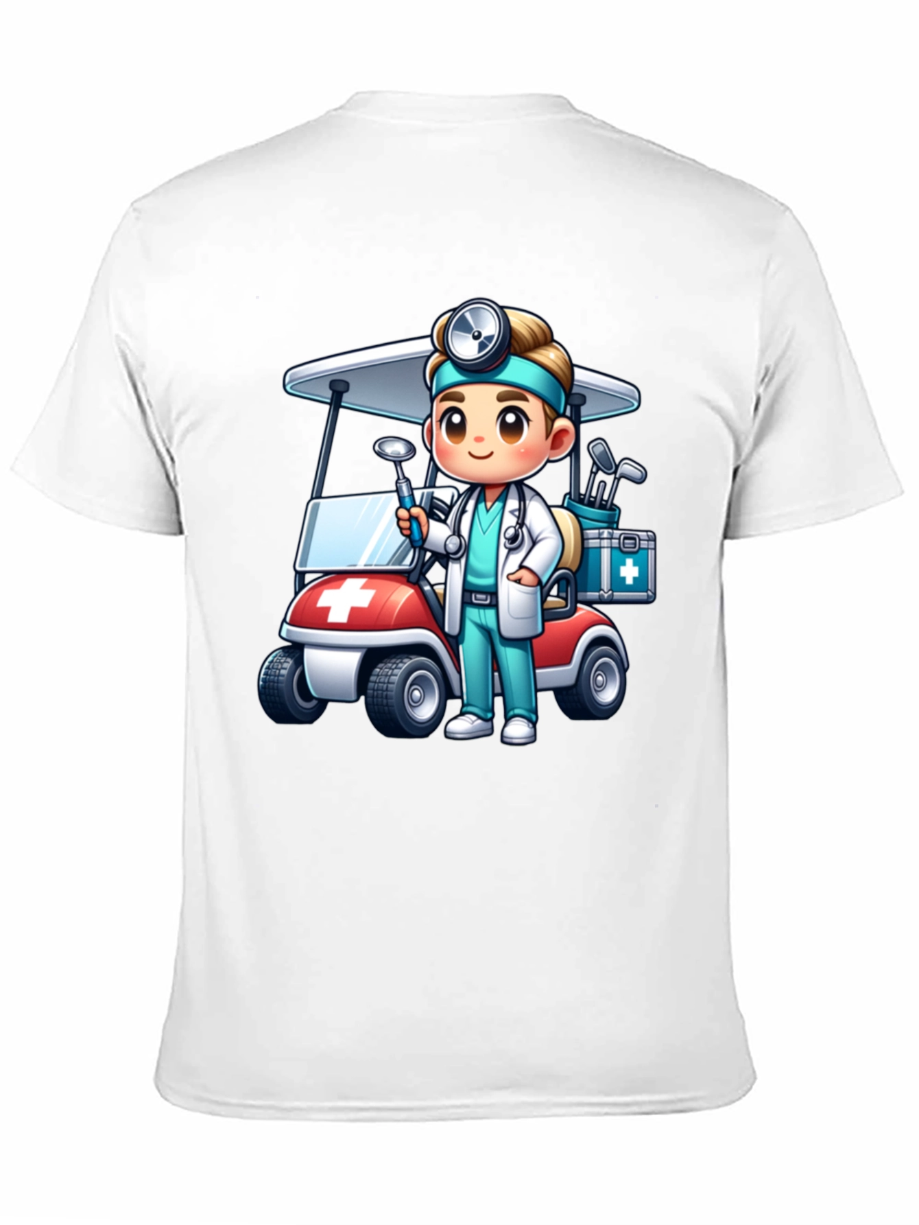 Doctor Golf Cart T-Shirt - Novelty Tee