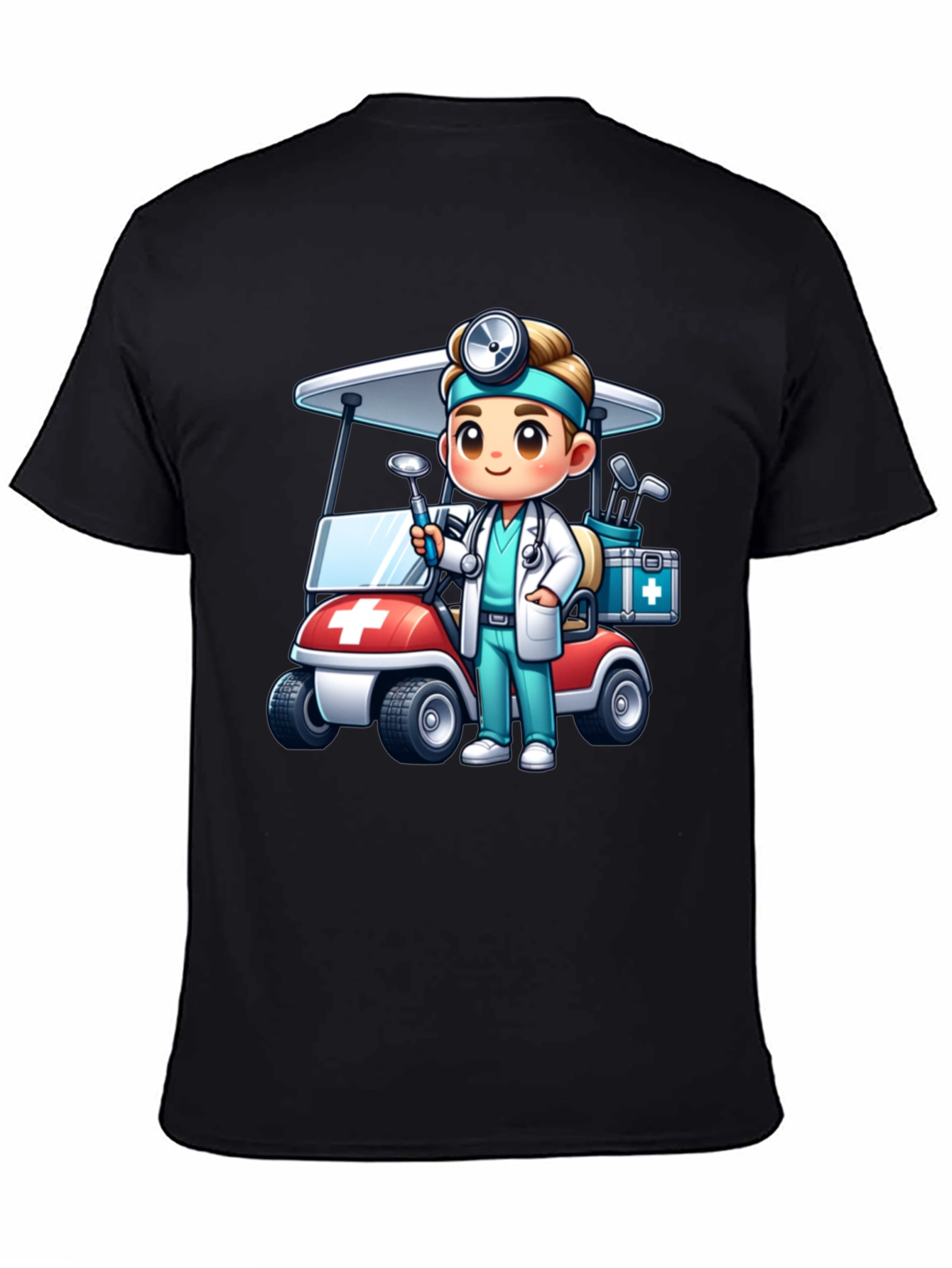 Doctor Golf Cart T-Shirt - Novelty Tee