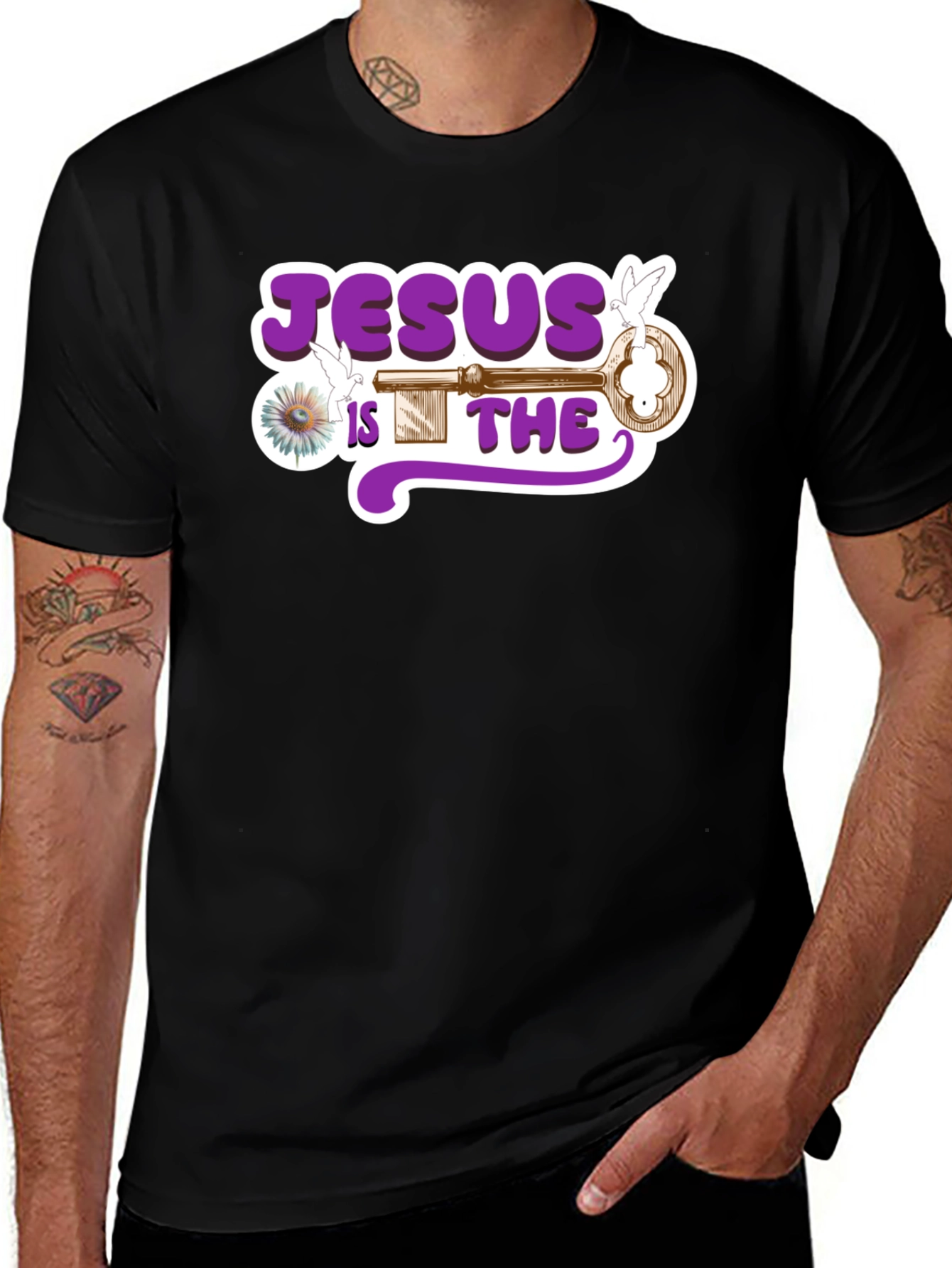 Jesus Is The Key Graphic T-Shirt
