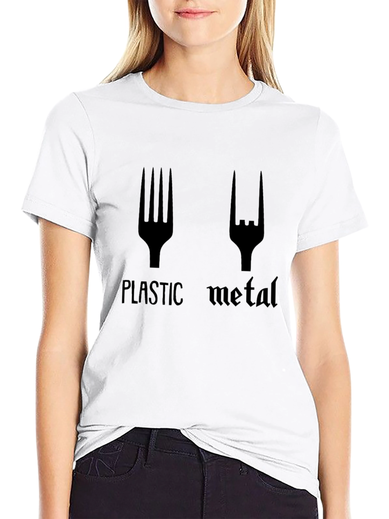 Plastic Metal Black Graphic T-Shirt