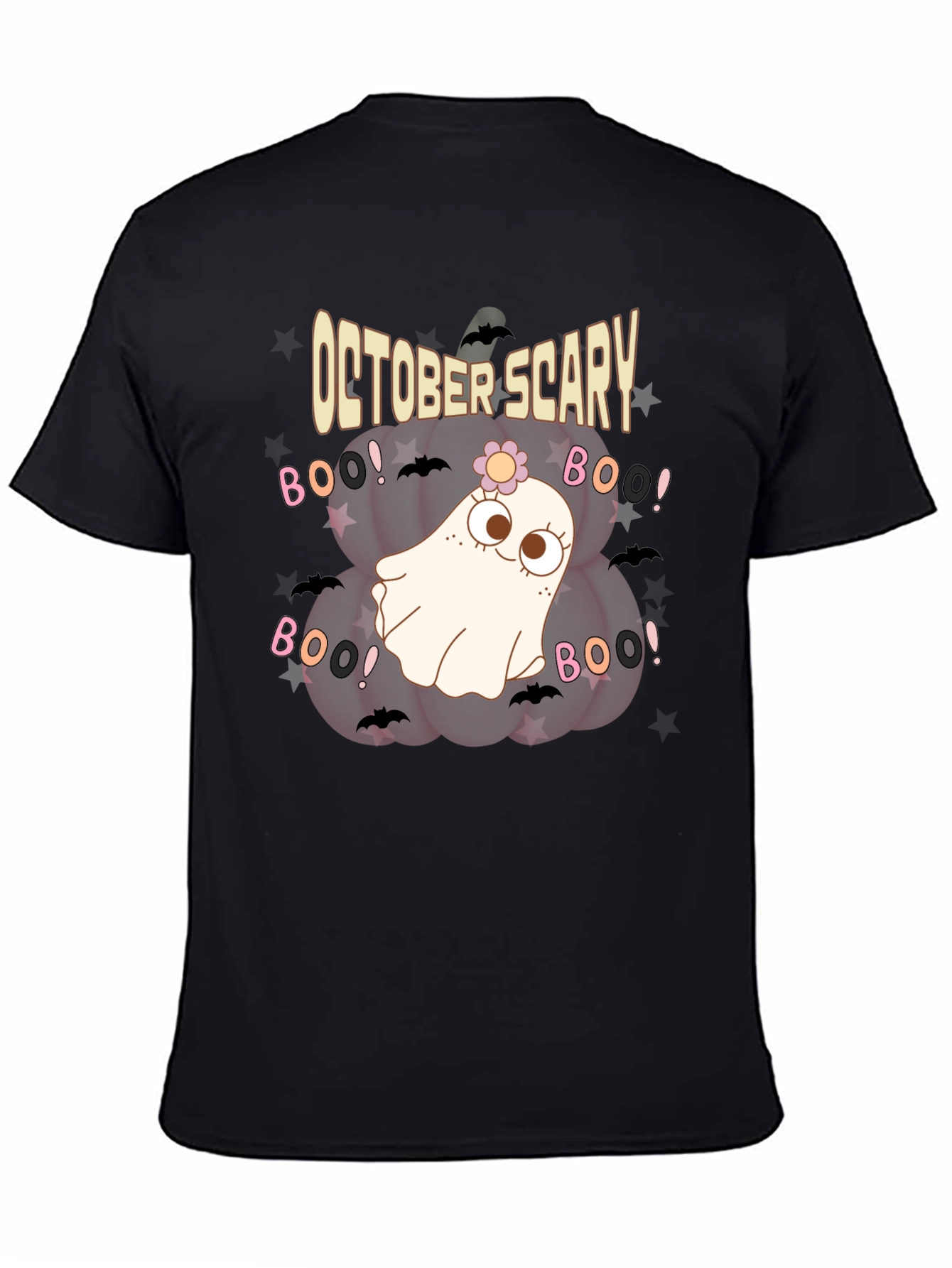 October Scary Ghost Pumpkin T-Shirt