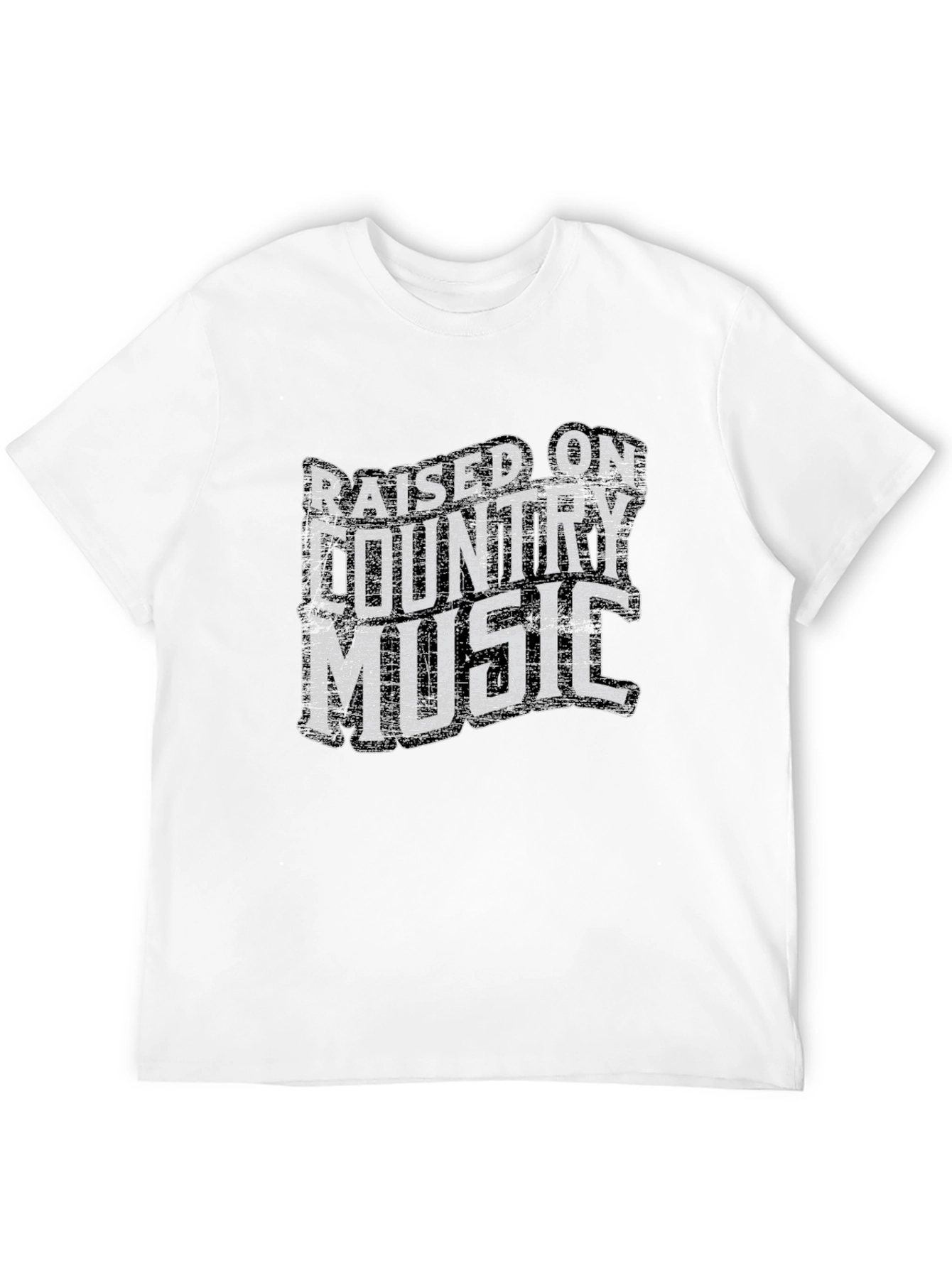 Raised on Country Music Graphic T-Shirt