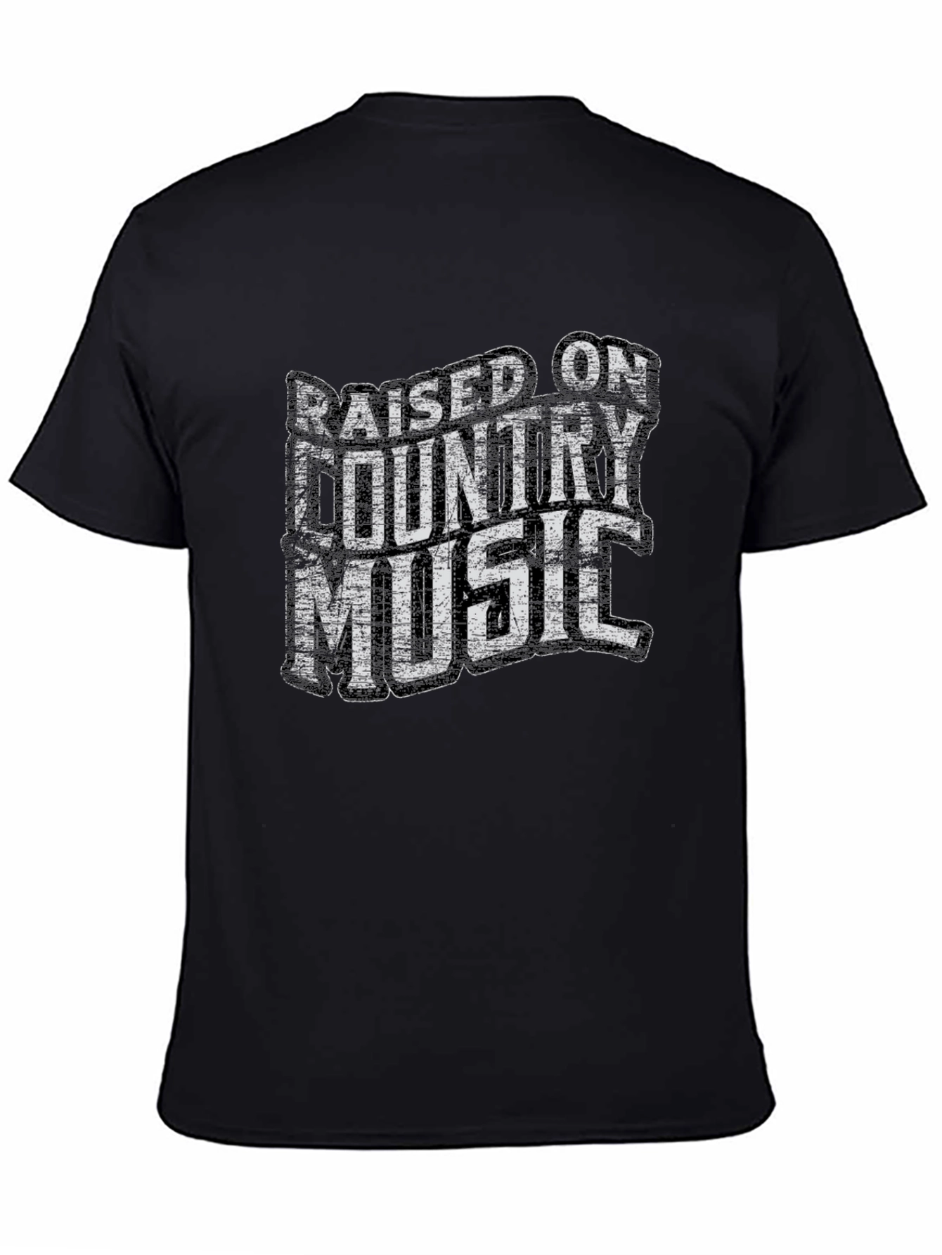 Raised on Country Music Graphic T-Shirt
