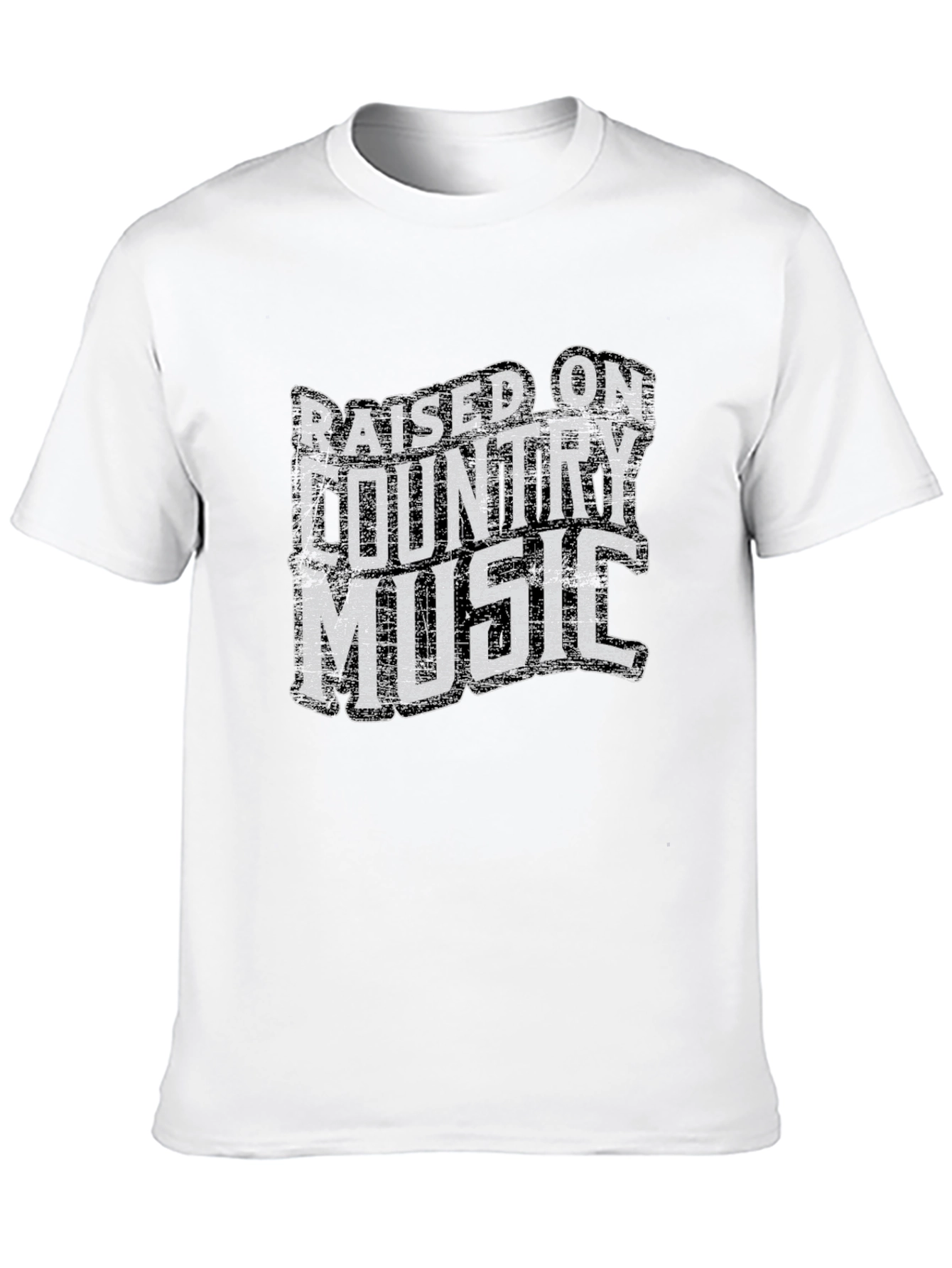 Raised on Country Music Graphic T-Shirt