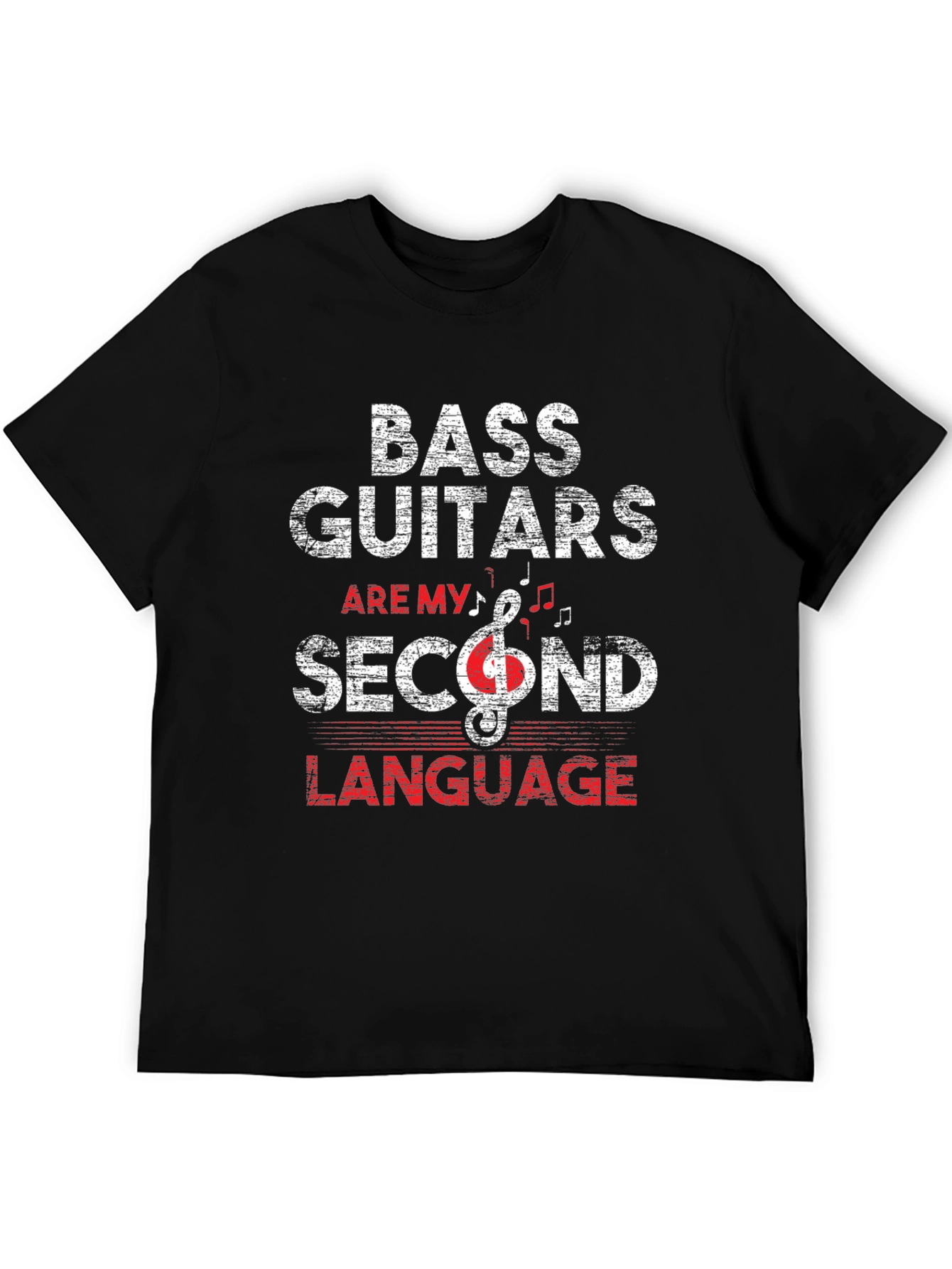 Bass Guitars Second Language Graphic Tee